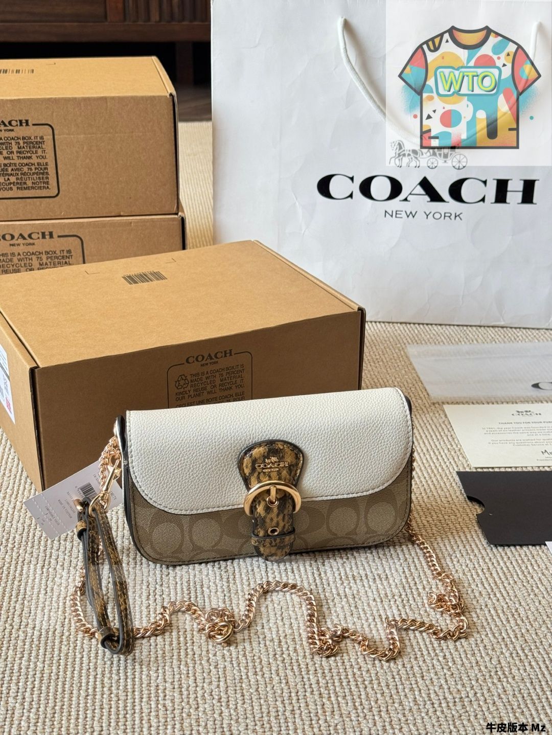 今日 Coach Kleo Chain Bag - コーチ クレオ チェーンバッグ-WTO輸入2