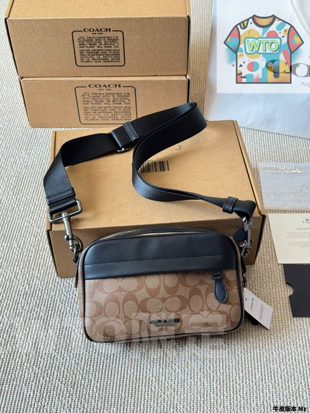 今日 Coach Track Men s Camera Bag - コーチ トラック メンズ カメラバッグ-WTO輸入