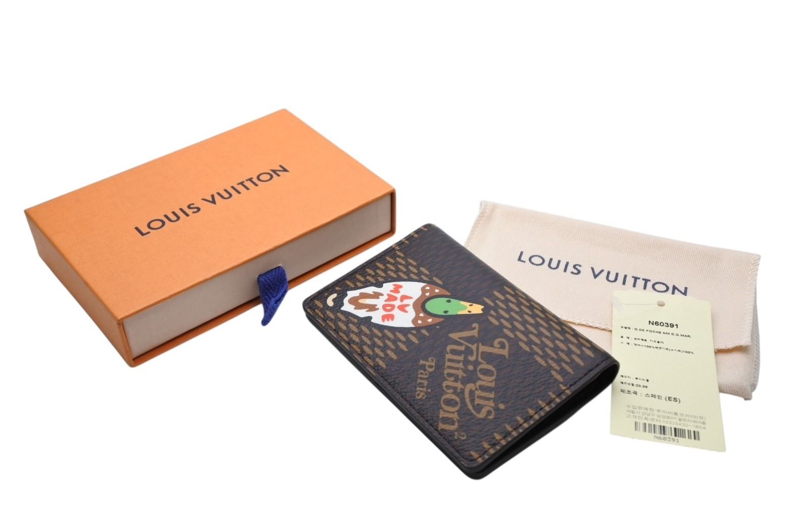 LOUIS VUITTON ルイヴィトン オーガナイザー ドゥ ポッシュ カードケース N60391 NIGO ニゴー ダミエ ジャイアント 4b008818