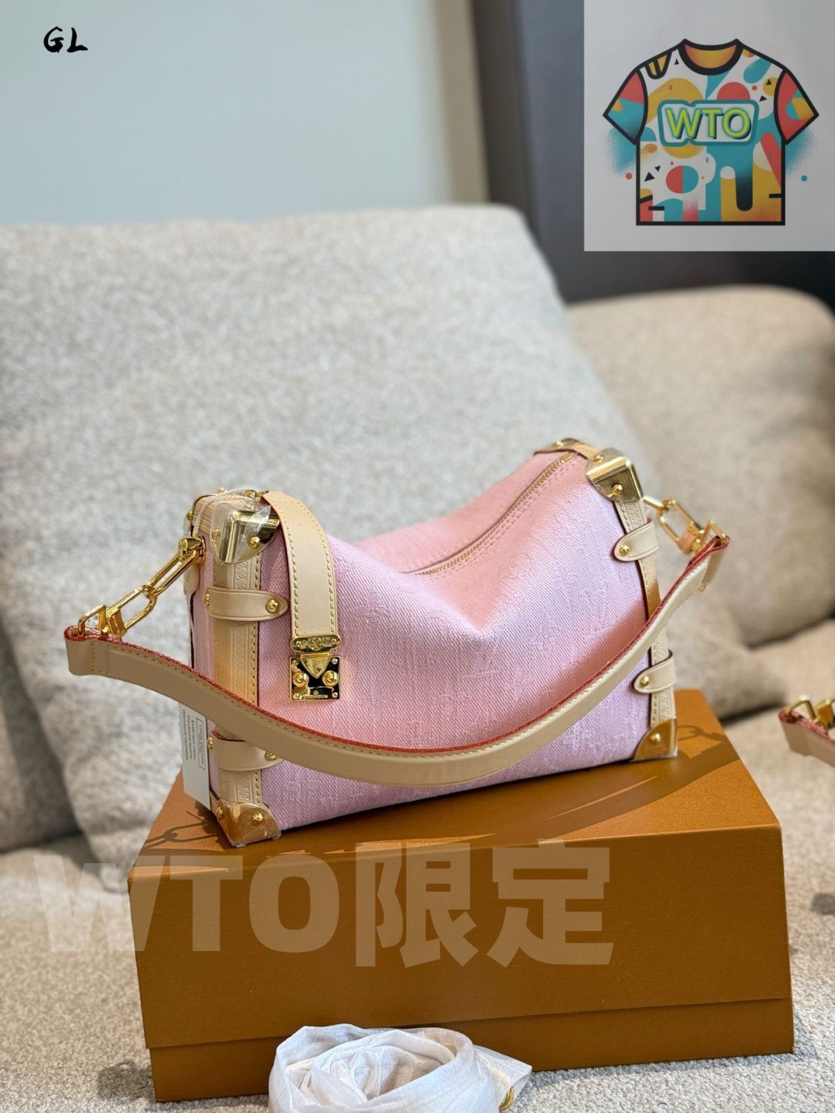 今日 Louis Vuitton New Soft Box Bag Side Trunk Medium - ルイ ヴィトン 新款ソフトボックスバッグ Side Trunk ミディアム-WTO輸入