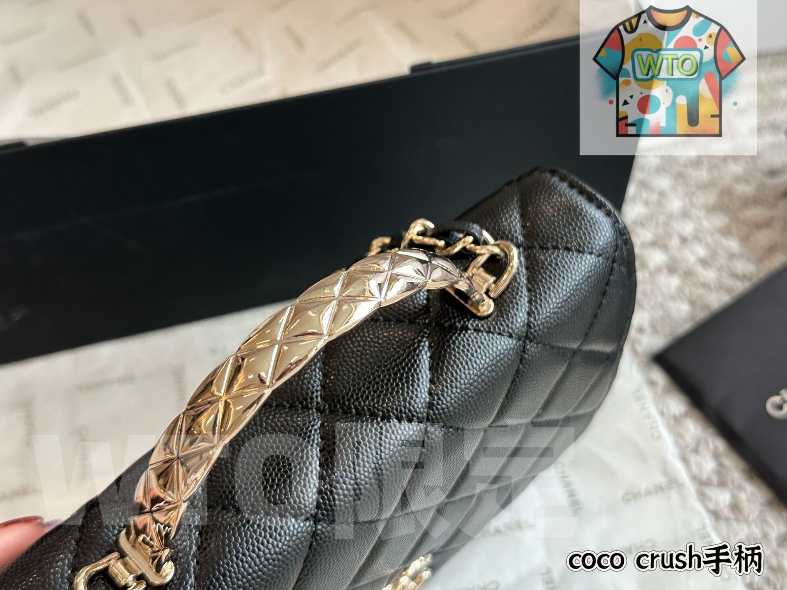 今日 Chanel 25SS Coco Crush Metal Handle WOC - シャネル 25SS ココクラッシュ メタルハンドル WOC-WTO輸入