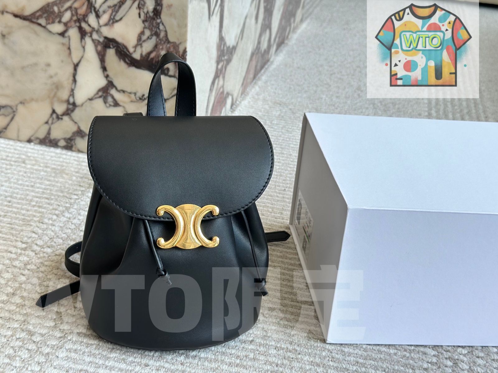 今日 Celine Monogram Double Shoulder Bag - セリーヌ モノグラム ダブルショルダーバッグ-WTO輸入2