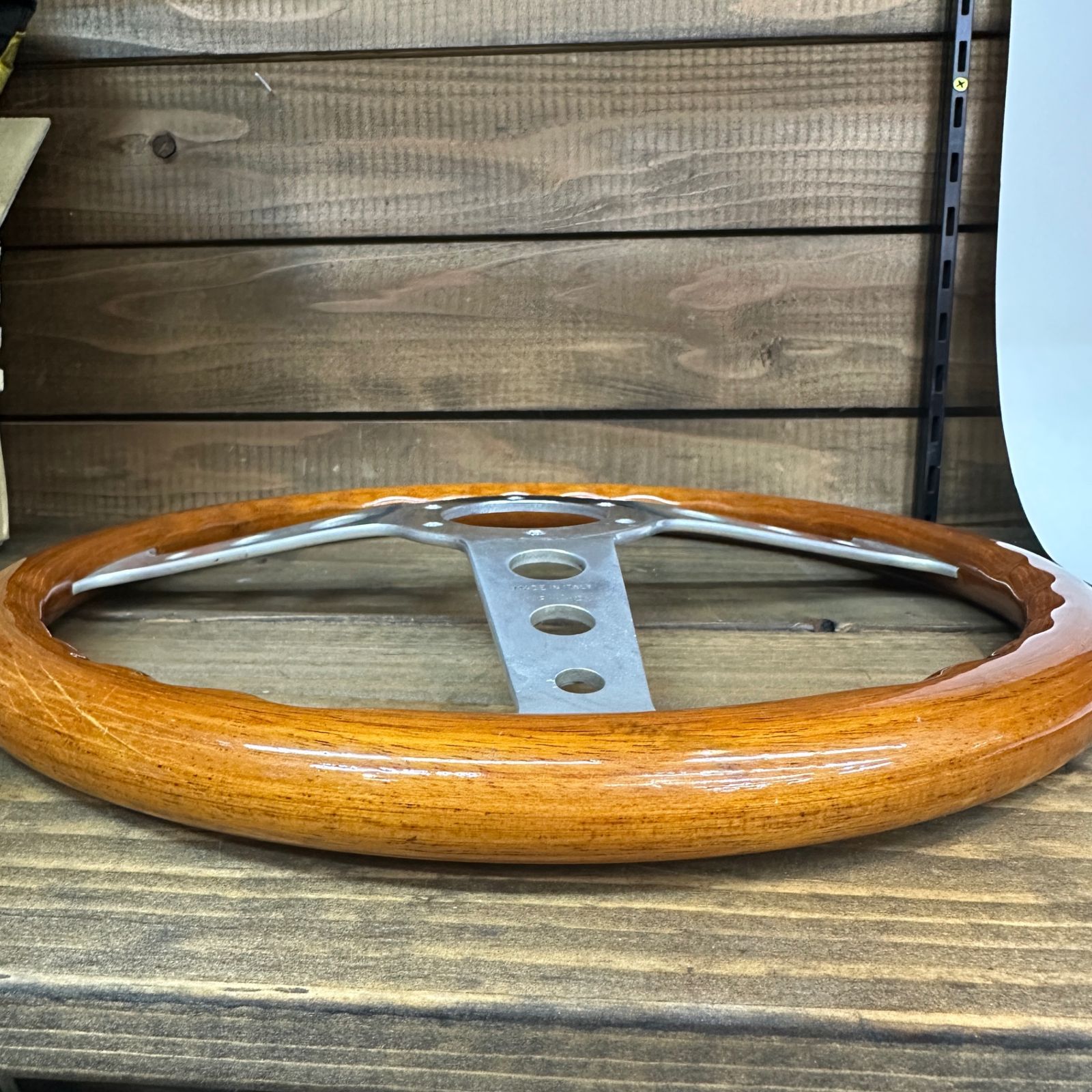 ウッドステアリング MOMO 当時物 ウッドステアリング モモ MOMO INDY