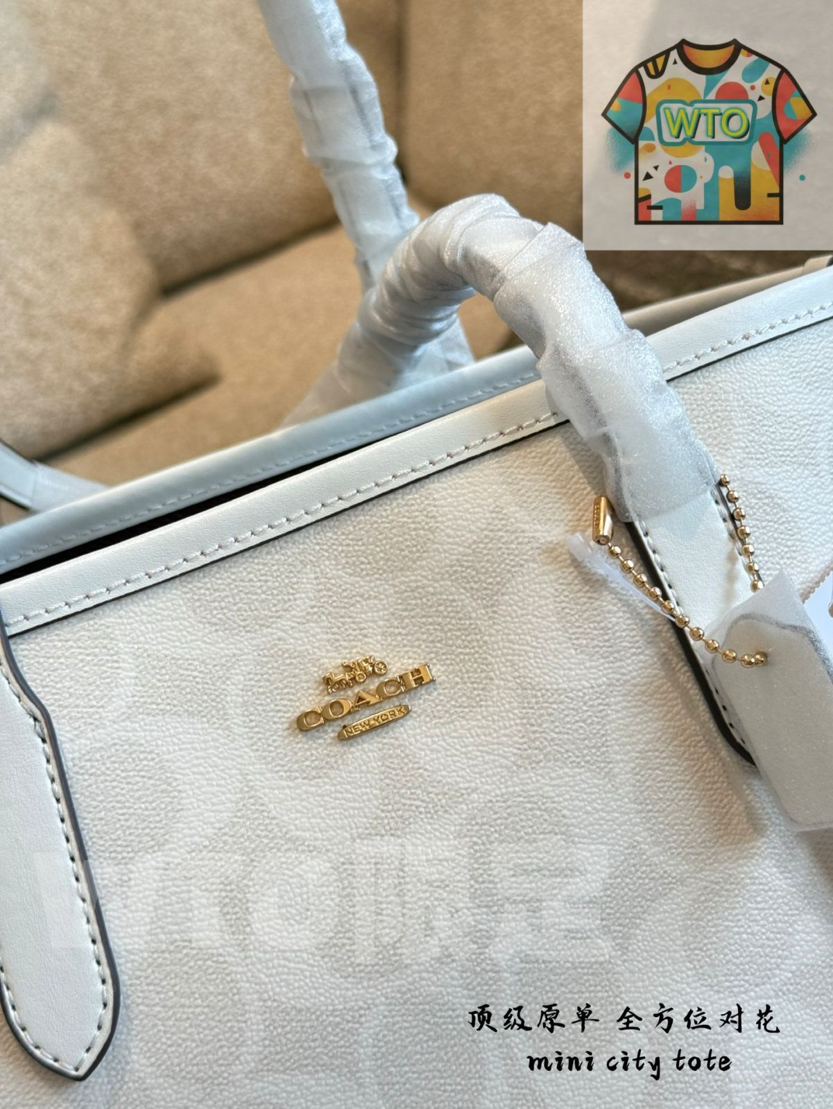 今日 Coach City Mini Tote - コーチ シティ ミニ トートバッグ-WTO輸入