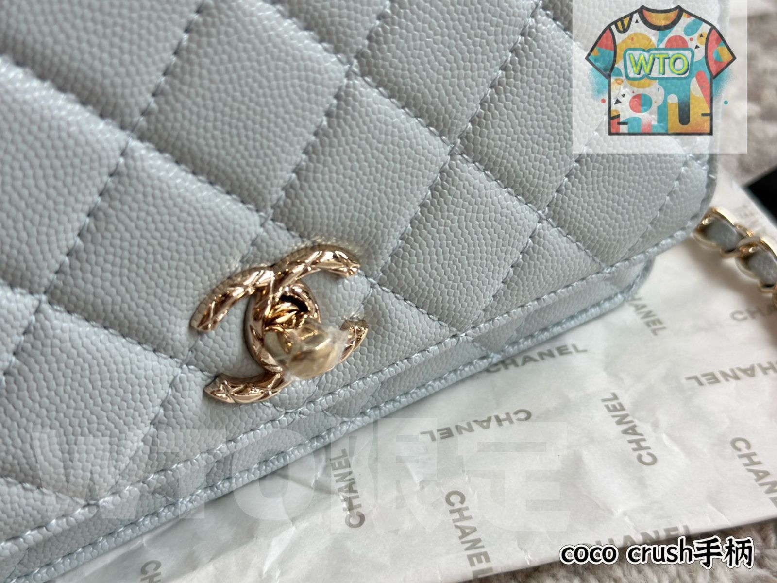  今日 Chanel 25 SS Coco Crush Metal Handle WOC - シャネル ココクラッシュ メタルハンドル WOC-WTO輸入2 ハンドバッグ バッグ