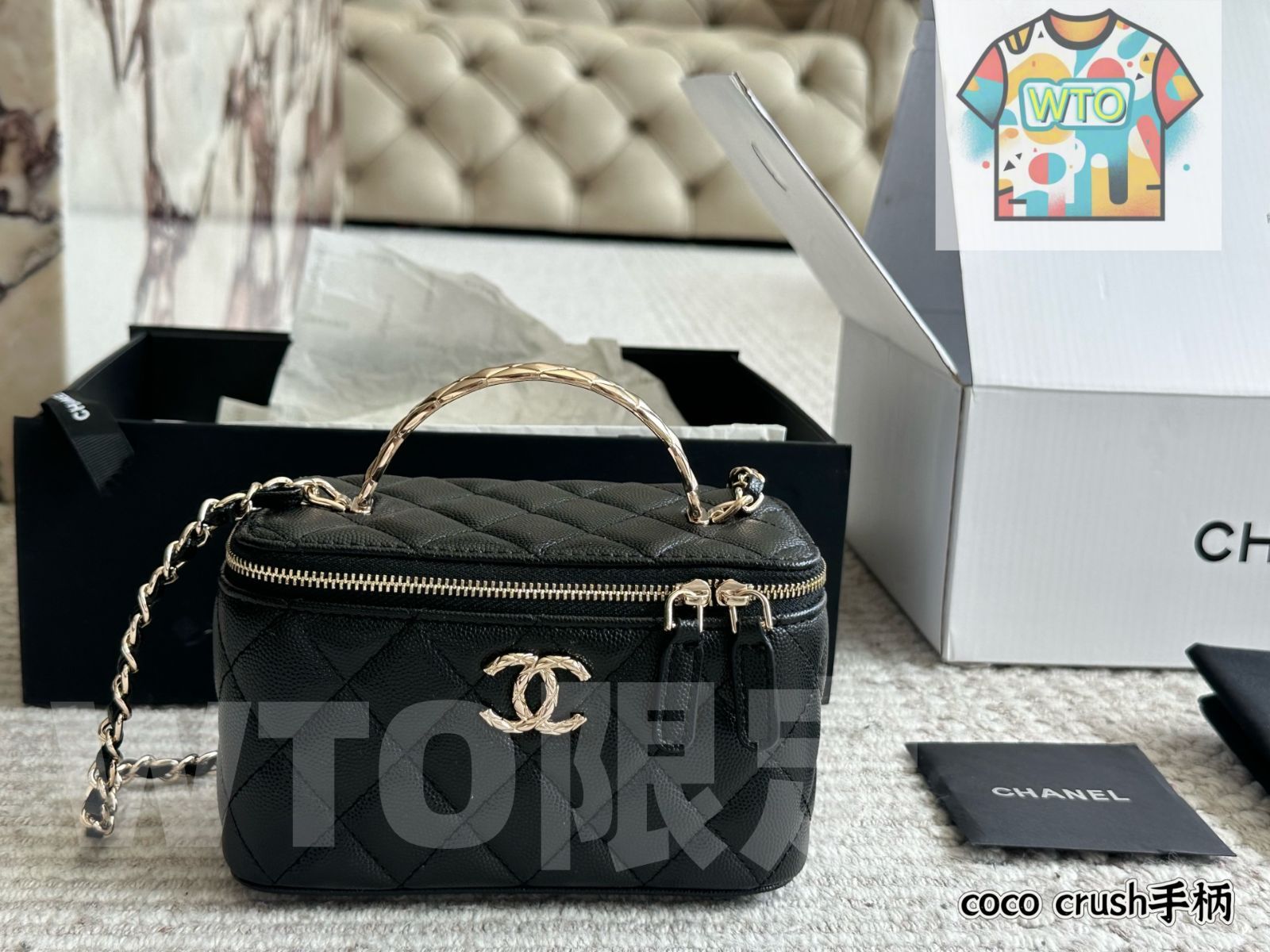 超レア 今日 Chanel 25c Handle Box Bag - シャネル 25c ハンドル ボックスバッグ-WTO輸入2 【海外定番】