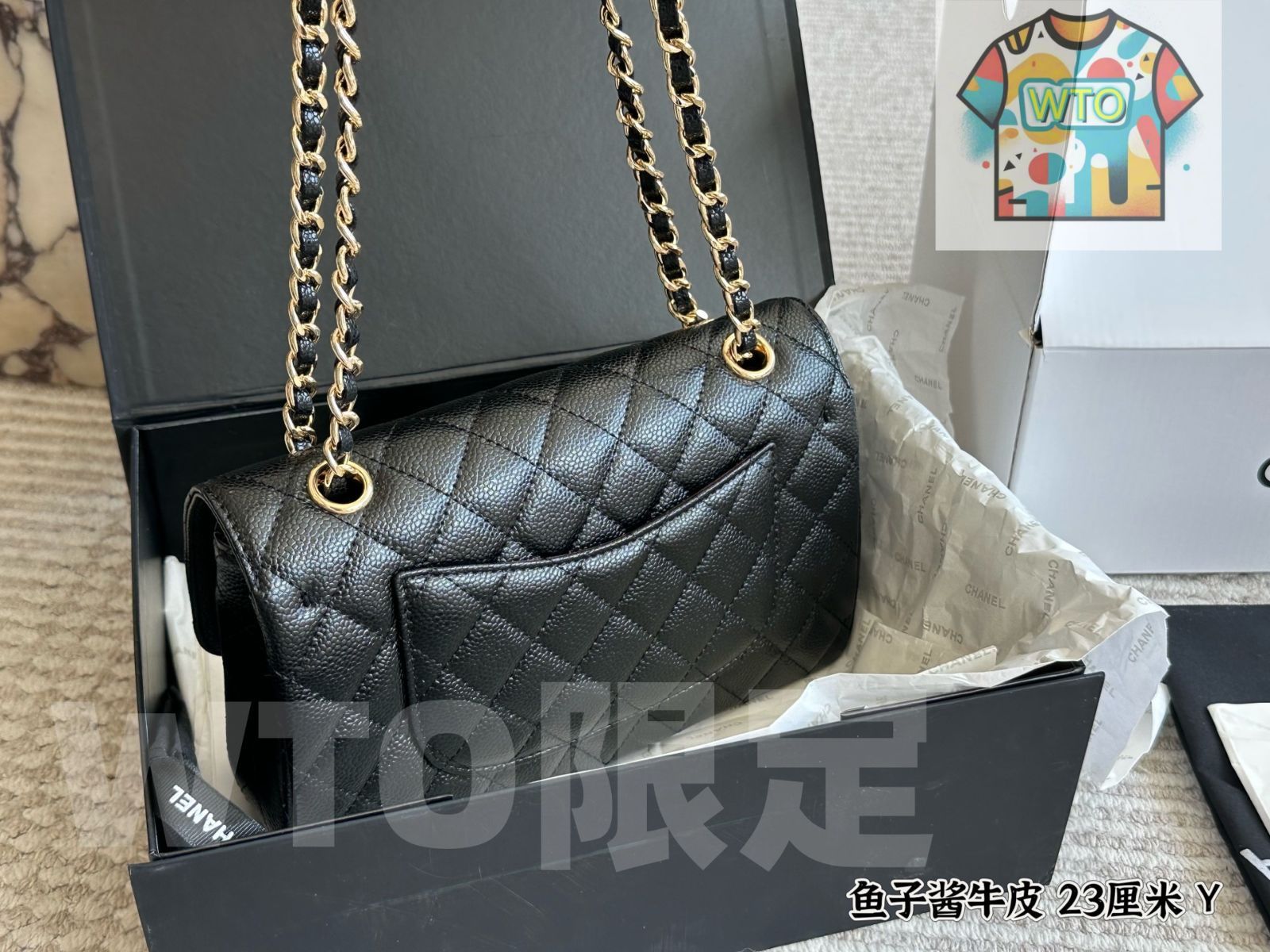 通勤着 今日 Chanel CF Caviar Upgraded Version - シャネル CF カビア アップグレードバージョン-WTO輸入 品質保証で、高速配送！