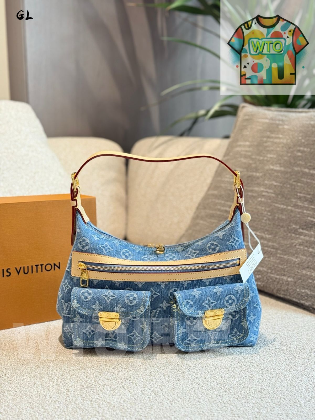 今日 LV Denim 腋下バッグ ヴィンテージ リミテッド - Underarm Bag Vintage Rare Limited-WTO輸入