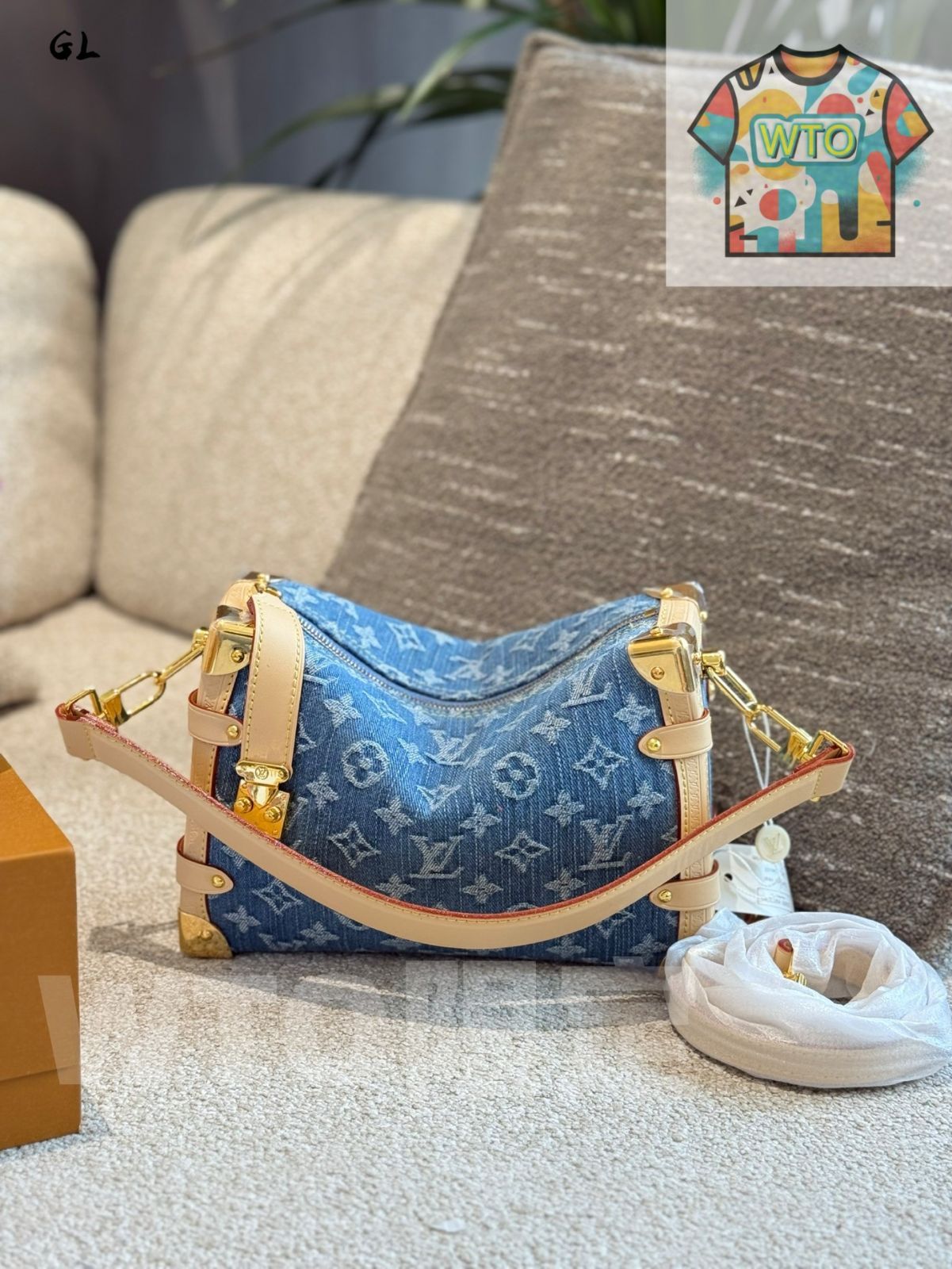  今日 Louis Vuitton Soft Box Bag Side Trunk Medium - ルイ ヴィトン 新款ソフトボックスバッグ ミディアム-WTO輸入 ハンドバッグ バッグ