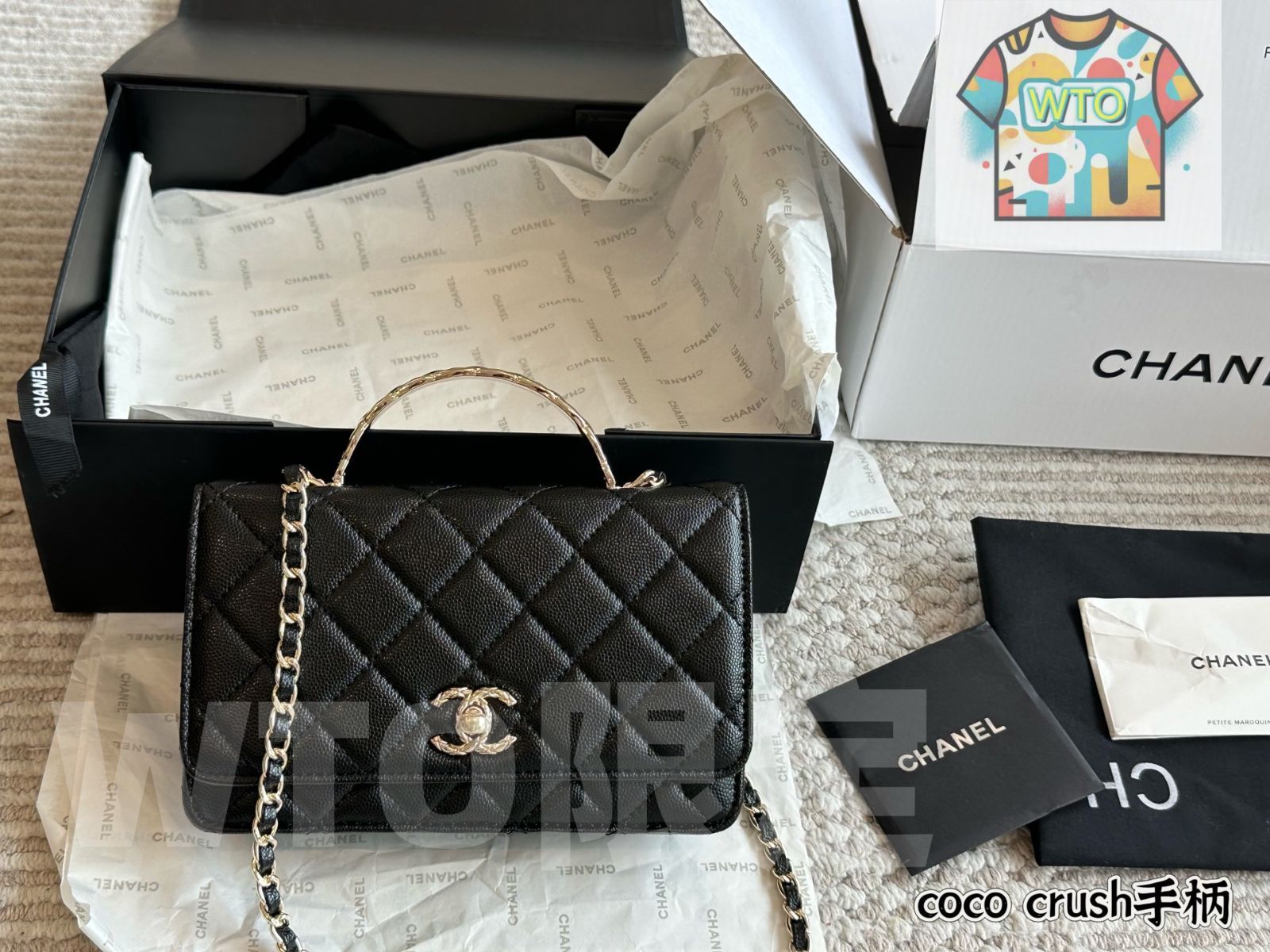 今日 Chanel 25SS Coco Crush Metal Handle WOC - シャネル 25SS ココクラッシュ メタルハンドル WOC-WTO輸入