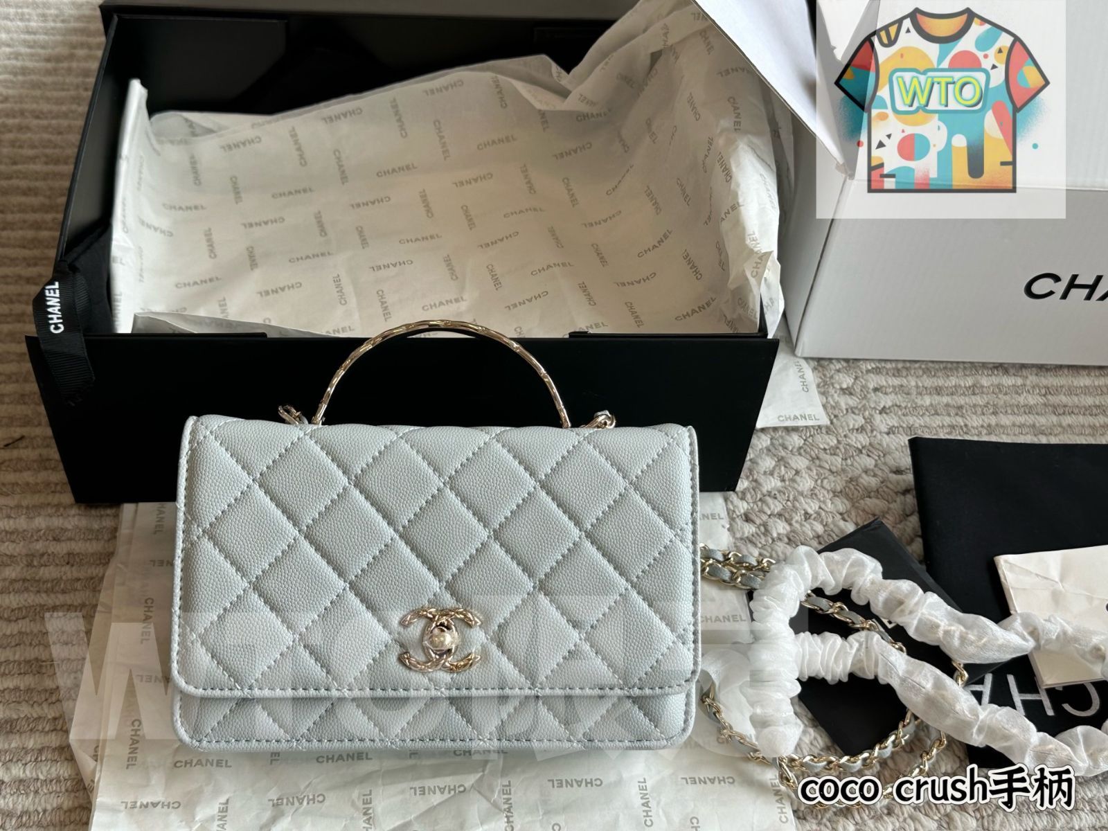 今日 Chanel 25SS Coco Crush Metal Handle WOC - シャネル 25SS ココクラッシュ メタルハンドル WOC-WTO輸入2