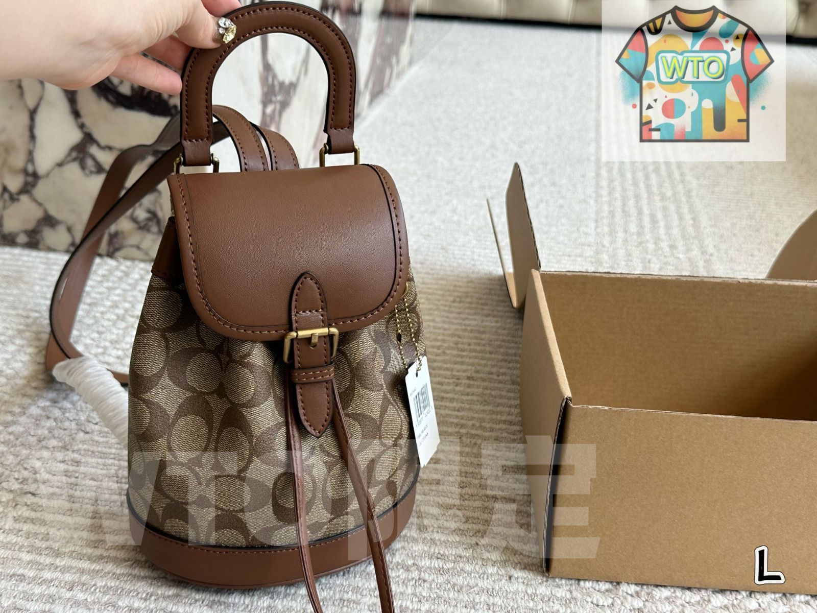 今日 C Brand Backpack - C ブランド ダブルショルダーバッグ-WTO輸入2