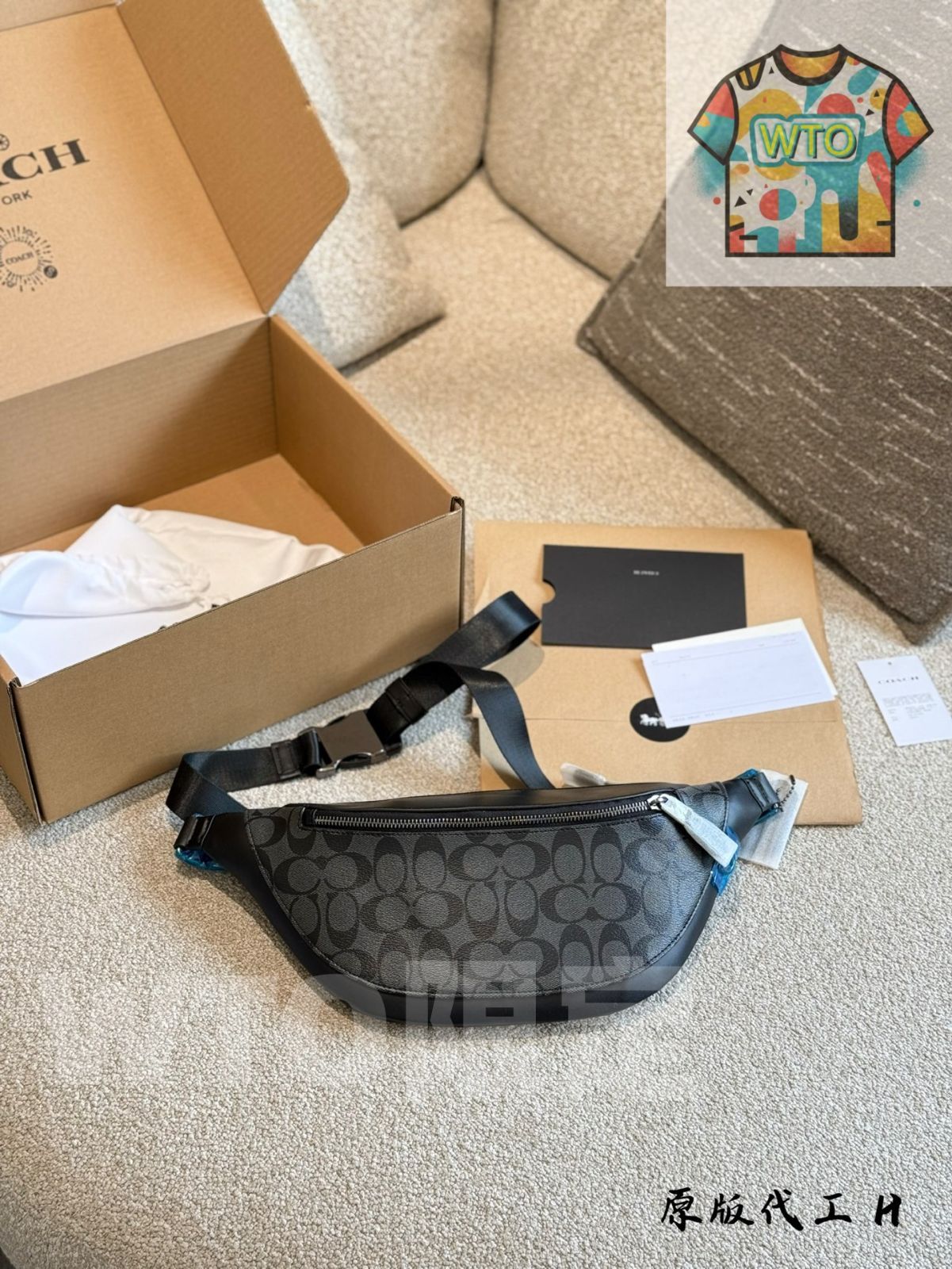  今日 COACH WARREN Men s Waist Bag - コーチ ウォーレン メンズ ウエストバッグ-WTO輸入2 ハンドバッグ バッグ