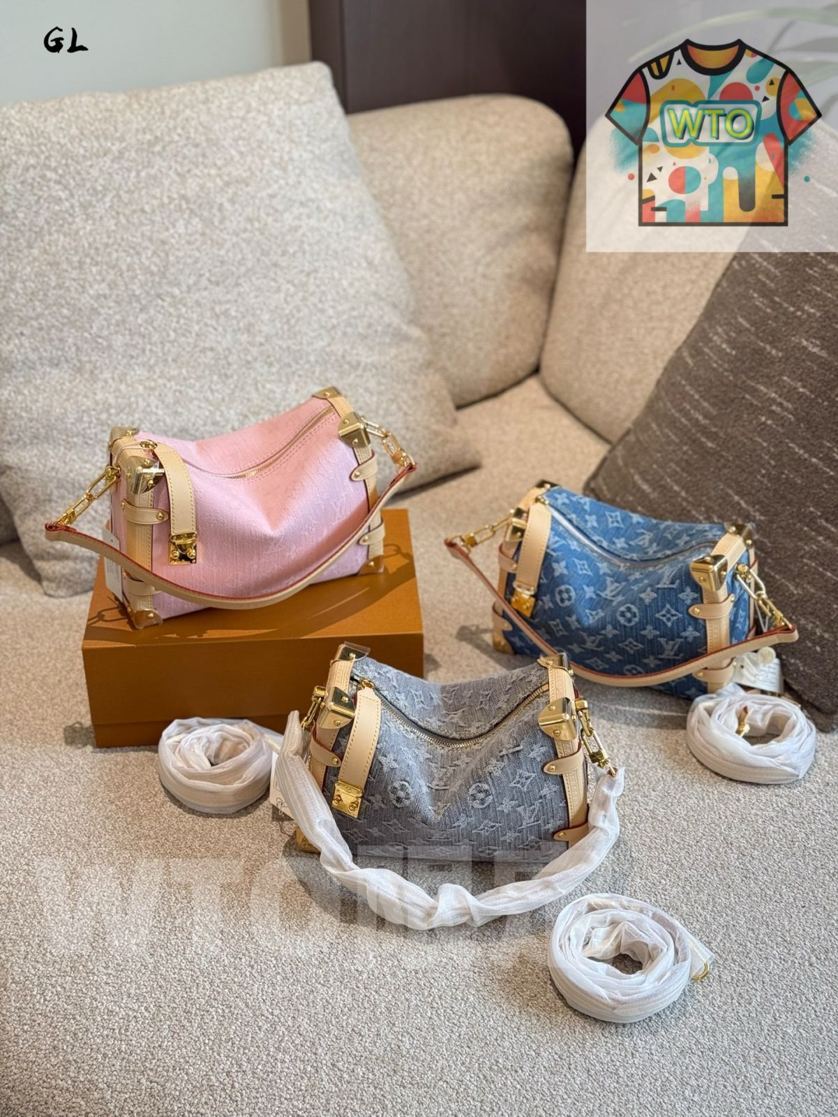 今日 Louis Vuitton New Soft Box Bag Side Trunk Medium - ルイ ヴィトン 新款ソフトボックスバッグ Side Trunk ミディアム-WTO輸入