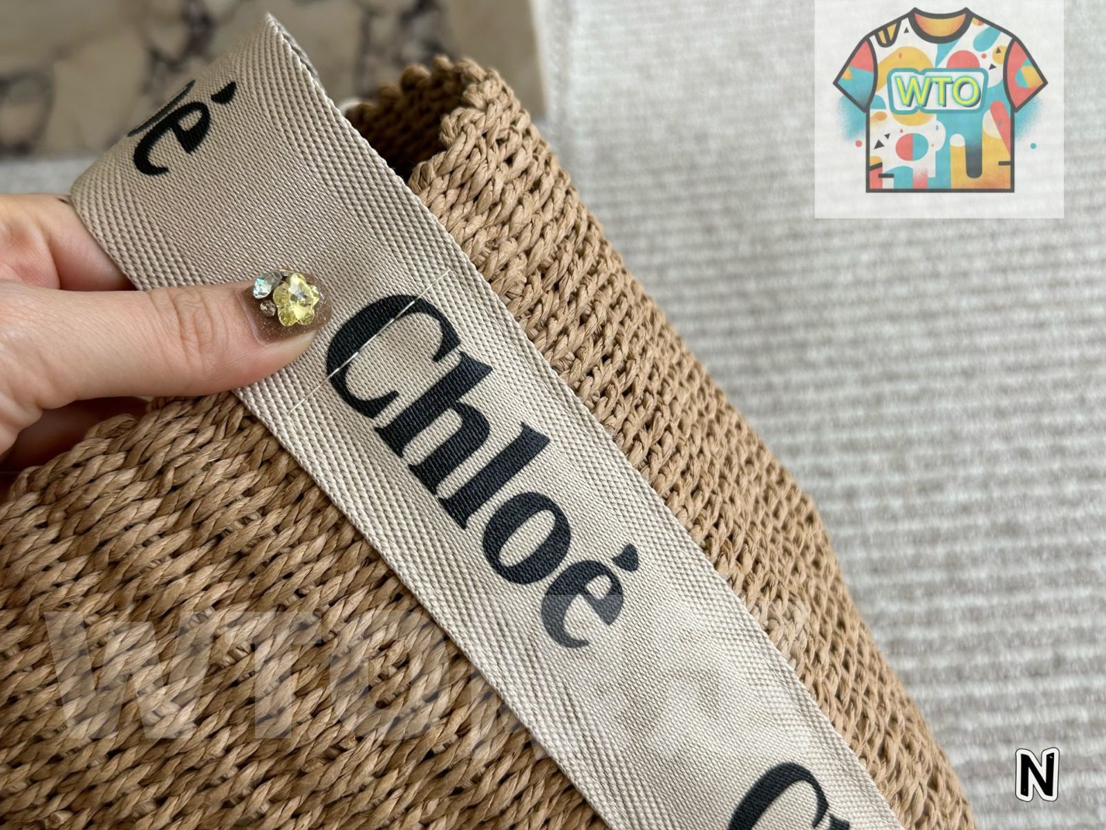  今日 Chloe Straw Market Tote - クロエ 新款 ストロー マーケットトート-WTO輸入 ハンドバッグ バッグ
