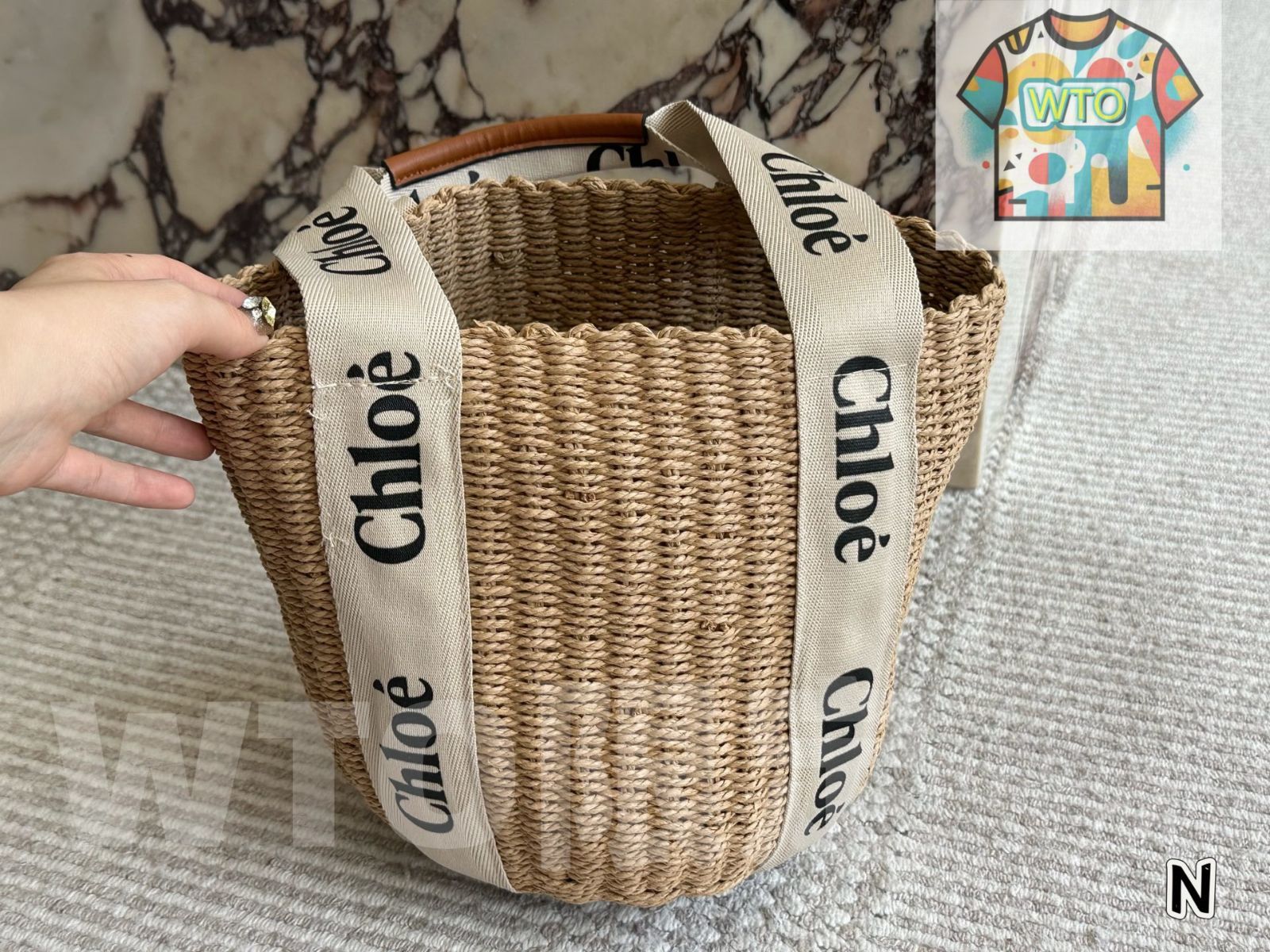 今日 Chloe Straw Market Tote クロエ 新款 ストロー マーケットトート WTO輸入