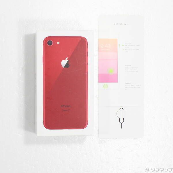 中古品〕 iPhone8 64GB プロダクトレッド MRRY2J／A SIMフリー【305】