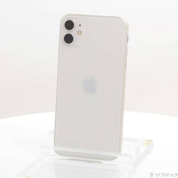 〔 品〕 iPhone11 128GB ホワイト MWM22J A SIMフリー 297