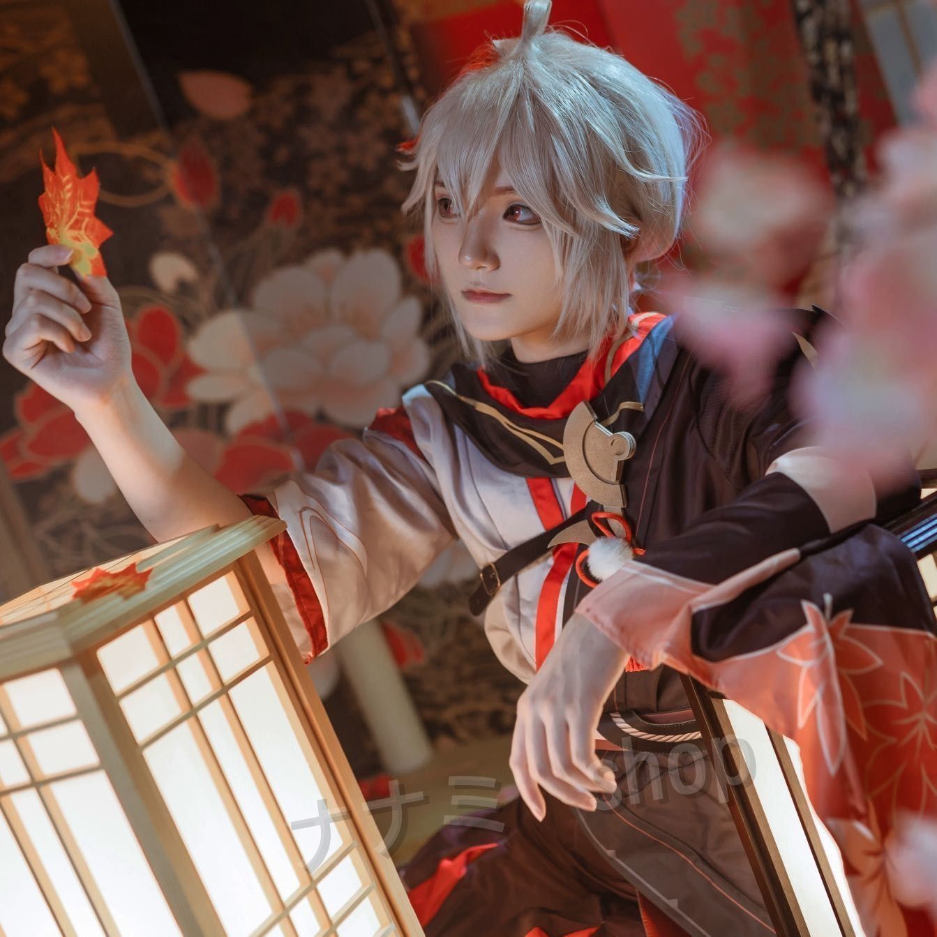 原神 げんしん 楓原万葉コスプレ衣装 豪華版 フルセット コスプレ衣装 ウィッグ付き 靴追加 可 コスチューム cosplay