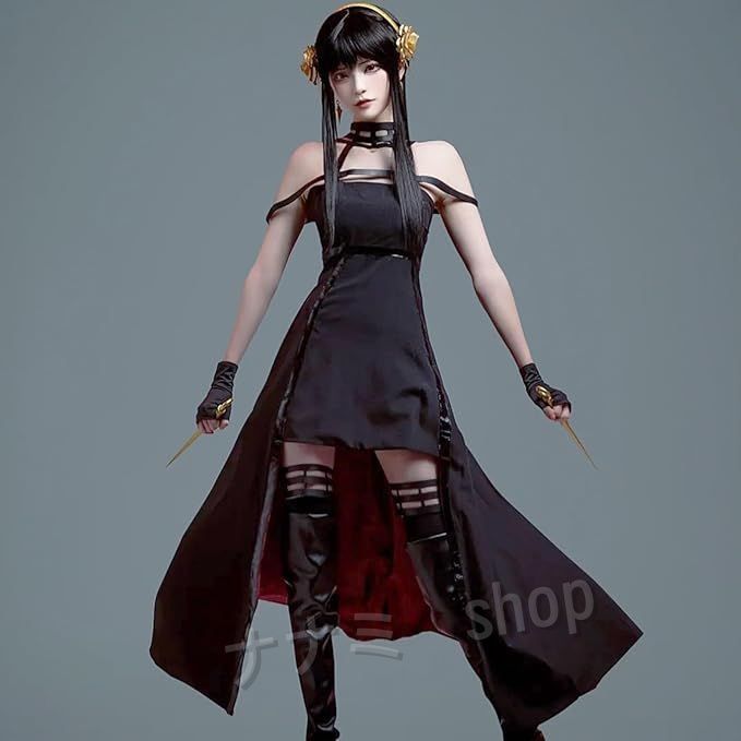 SPY FAMILY ヨル フォージャーコスプレ ドレス 風 COSPLAY イベント仮装 コスチューム コスプレ衣装