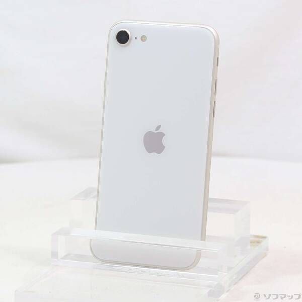 〔 品〕 iPhone SE 第3世代 64GB スターライト MMYD3J A SIMフリー 377