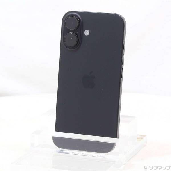 〔 品〕 iPhone16 128GB ブラック MYDQ3J A SIMフリー 295