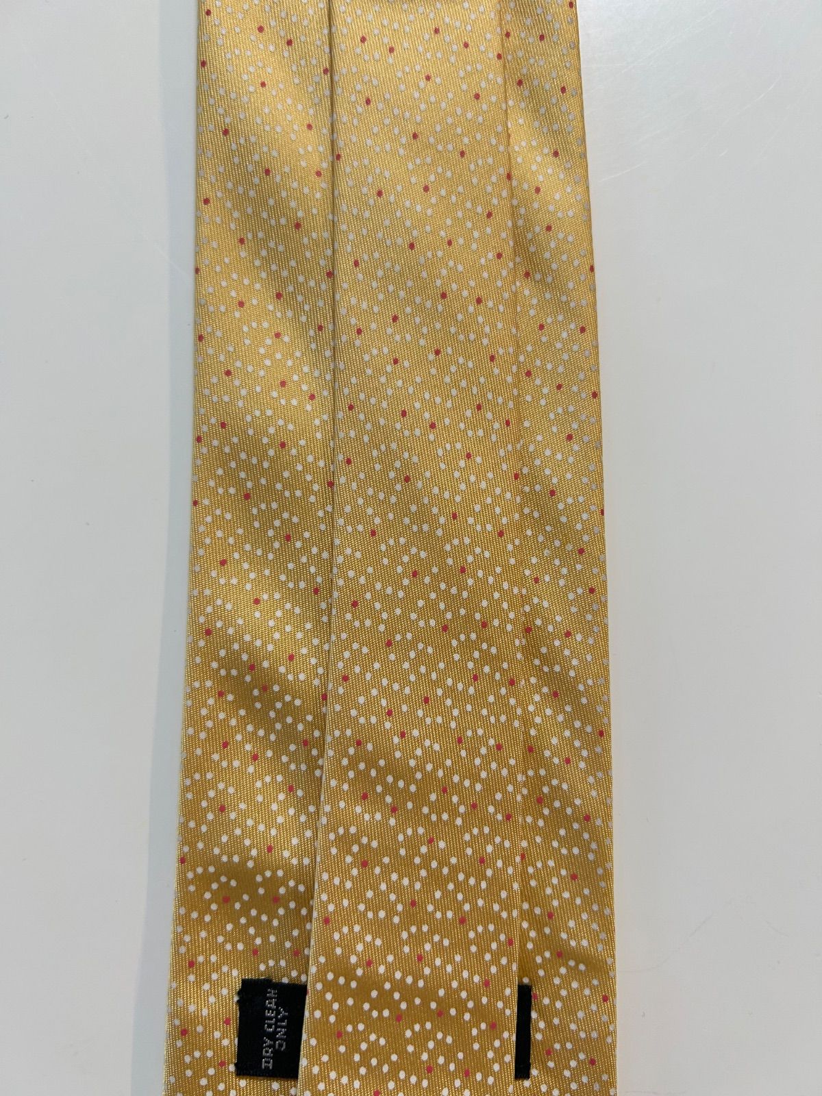 HERMES エルメス ネクタイ レギュラータイ イエロー黄色系 ベージュ