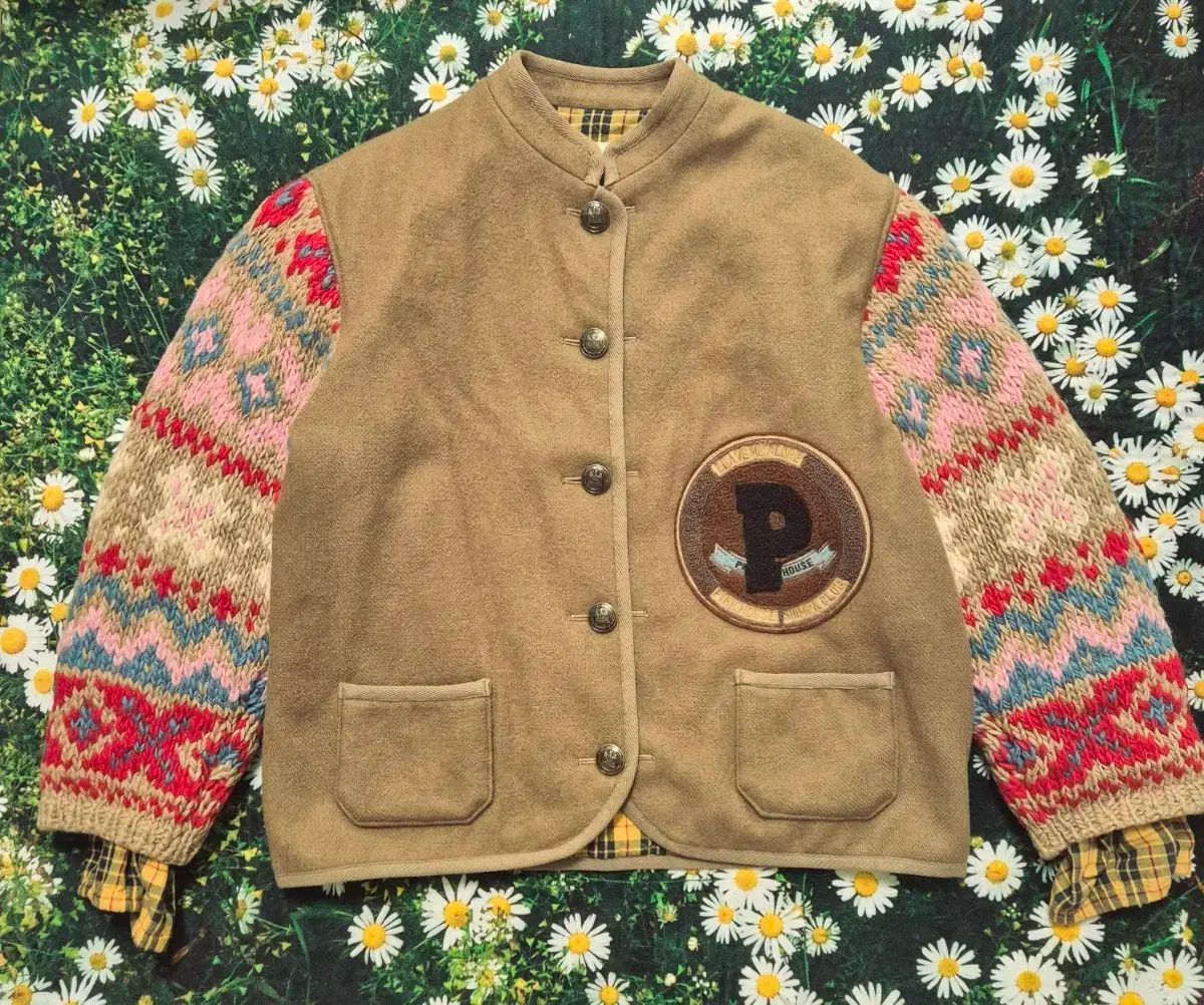 ピンクハウス 핑크ハウス 袖 ニット ウールジャケット