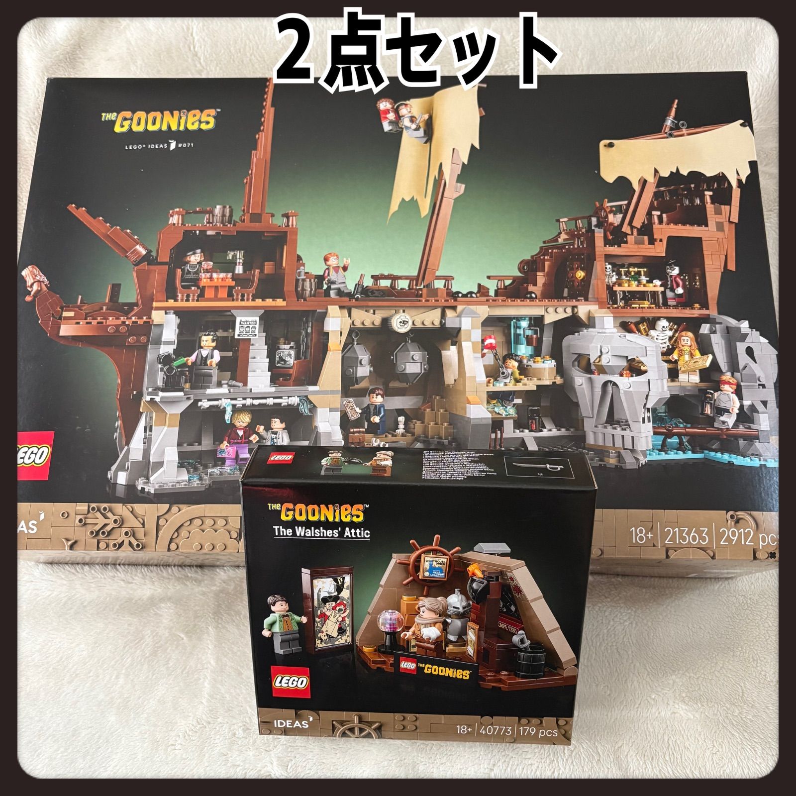 LEGO レゴ グーニーズ アドベンチャー 21363 ウォルシュ家の屋根裏部屋 40773 2点セット