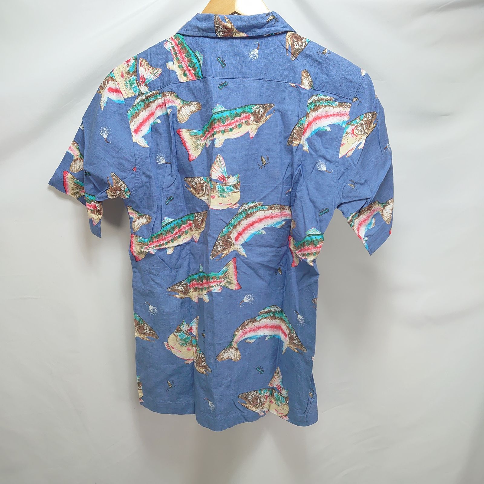 美品 Pataloha パタロハ アロハシャツ ニジマス柄 虹鱒 フィッシュ