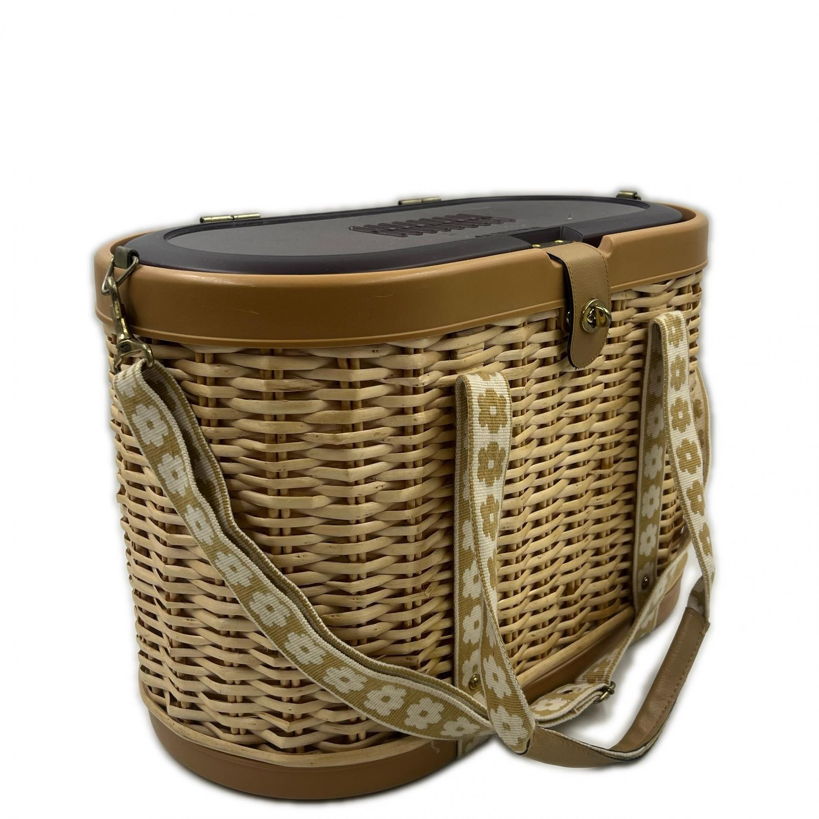 ペットキャリーバッグ 籐籠風その他バッグ ラタン ベージュ ブラウン 猫用毛布 ペレット砂