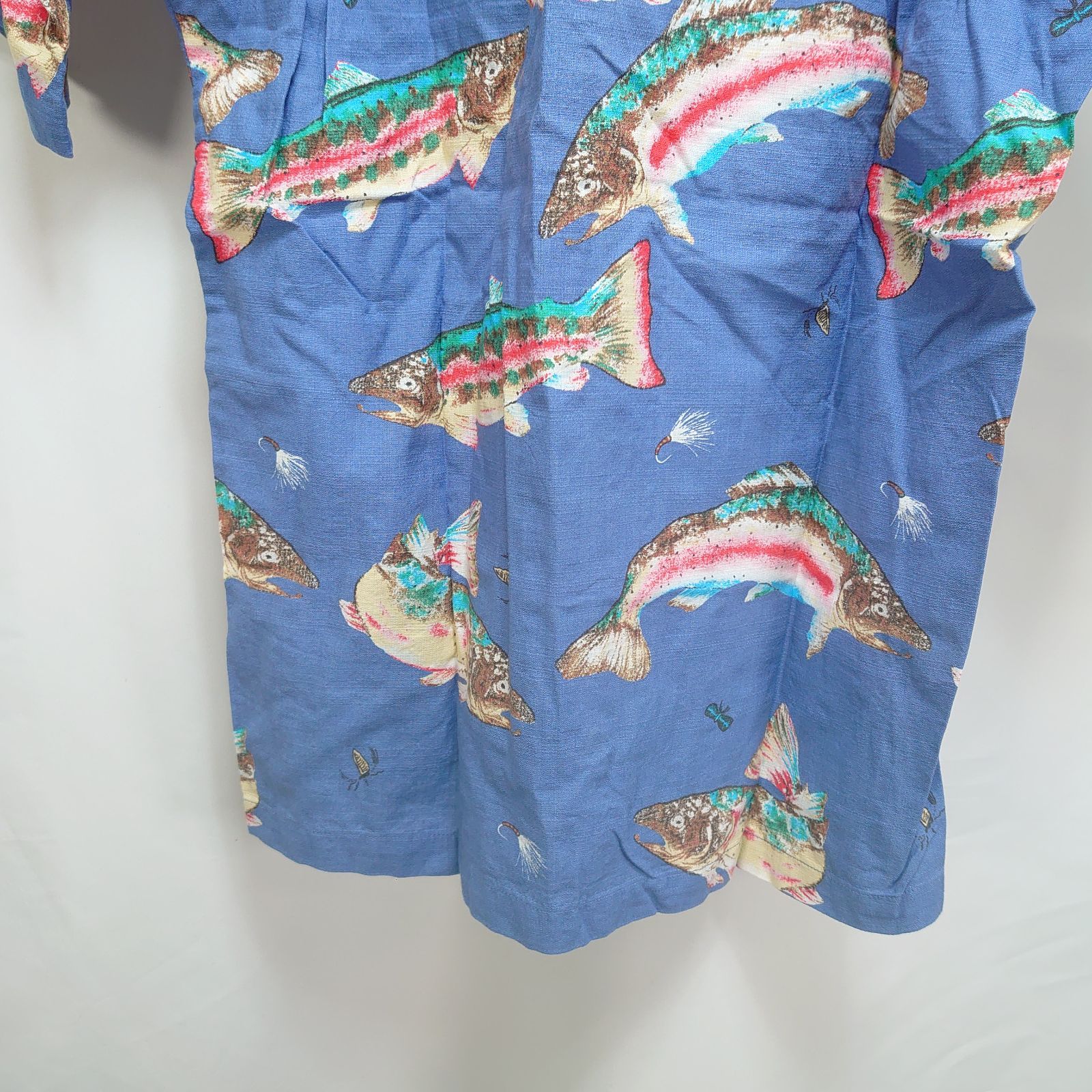 美品 Pataloha パタロハ アロハシャツ ニジマス柄 虹鱒 フィッシュ