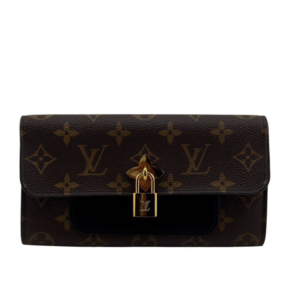 LOUIS VUITTON ルイヴィトン M 62577 ポルトフォイユフラワー 長財布 ブラウン レディース