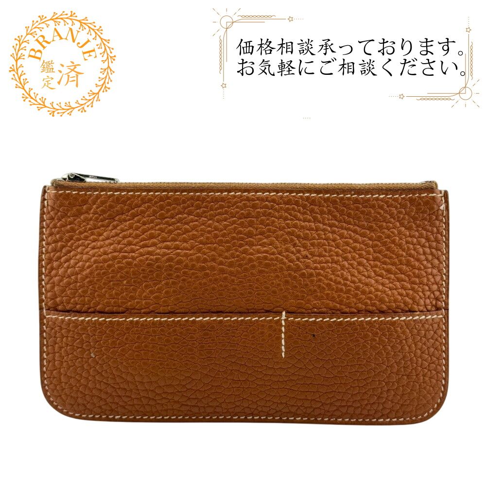 HERMES エルメス ドゴンGM用のコインケース 小銭入れ ポーチ ドゴンGM コインケース ブラウン ユニセックス