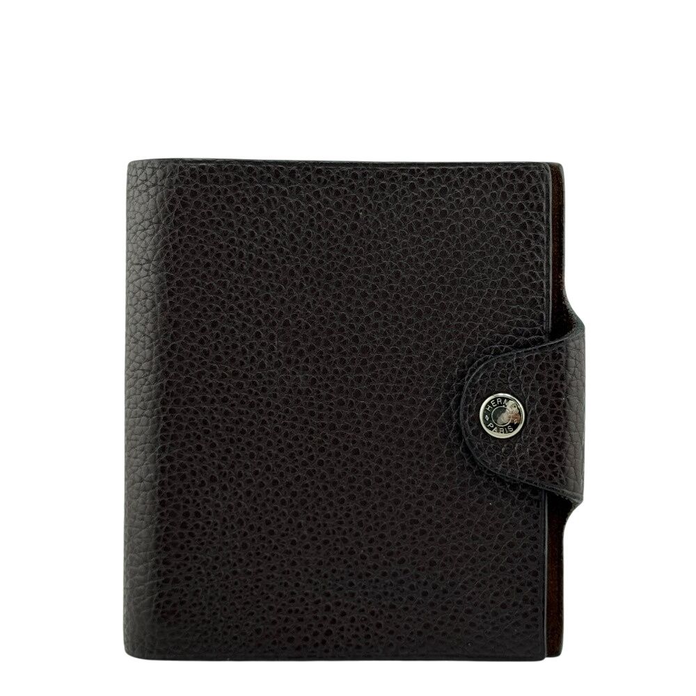 HERMES エルメス ユリスミニ 手帳カバー ブラウン ユニセックス