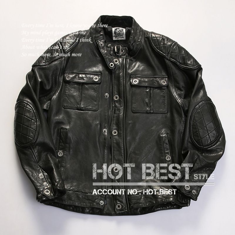 1.1mm シープスキン 50 s パテッド シングルライダース タンニンなめし ウォッシュ加工 ラム 羊革