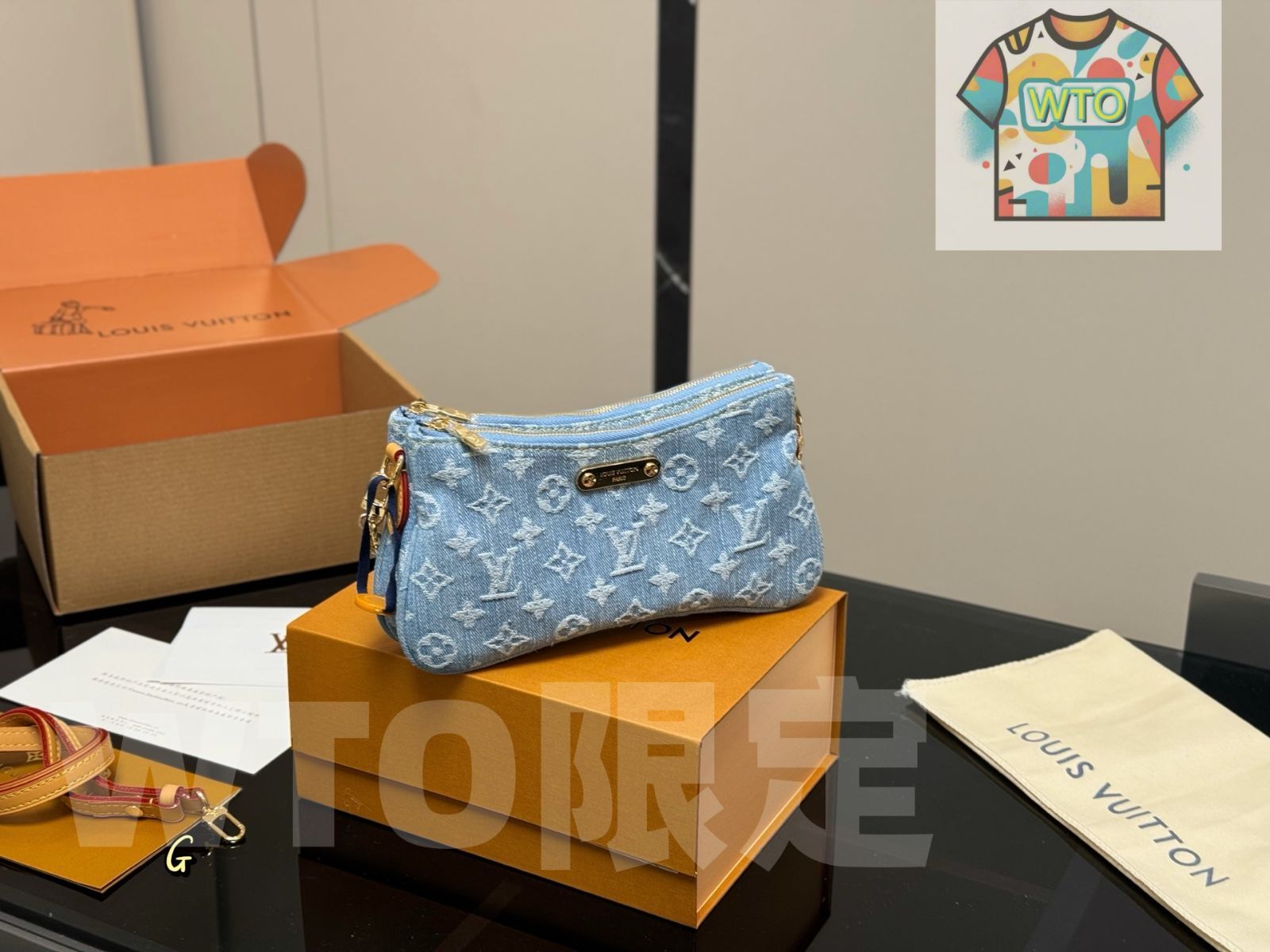 今日 Louis Vuitton Denim Mahjong Bag ルイ ヴィトン デニム マージャンバッグ