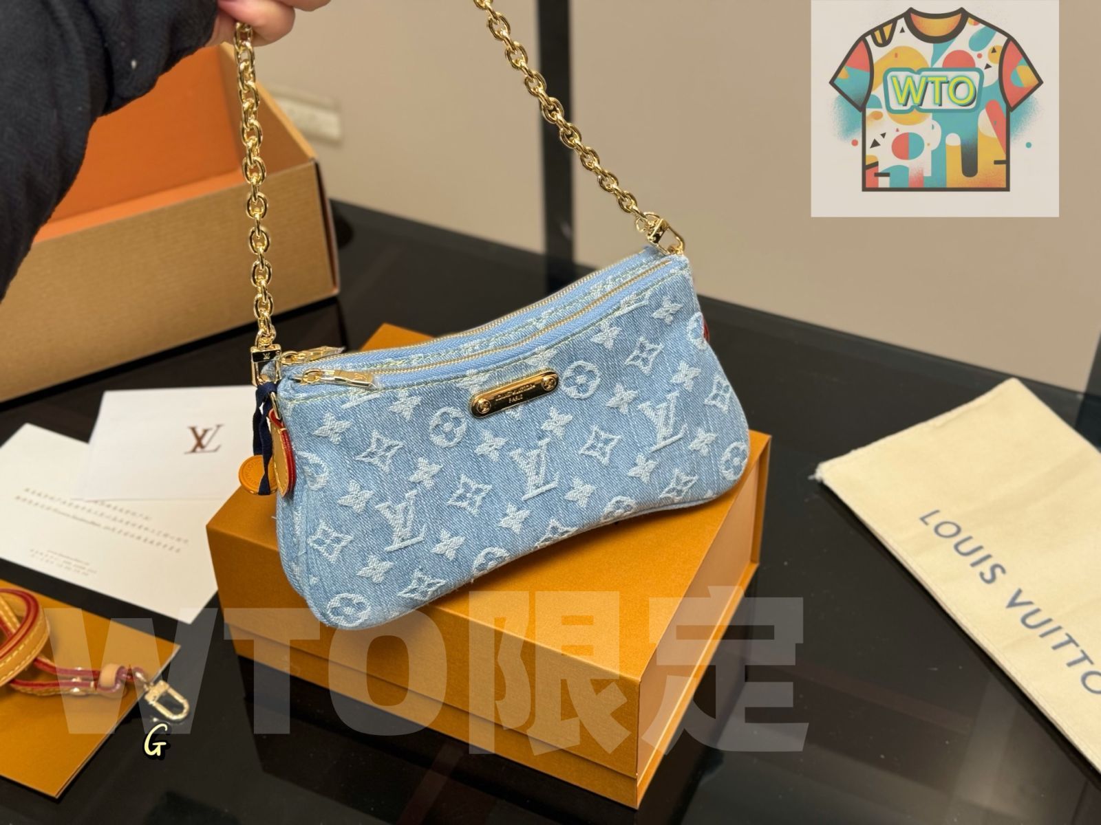 今日 Louis Vuitton Denim Mahjong Bag ルイ ヴィトン デニム マージャンバッグ