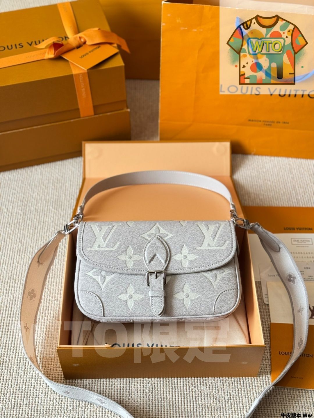 今日 LV 早春シリーズ ニューアイテム DIANE ファジーバッグ - 2way 肩ベルト付き