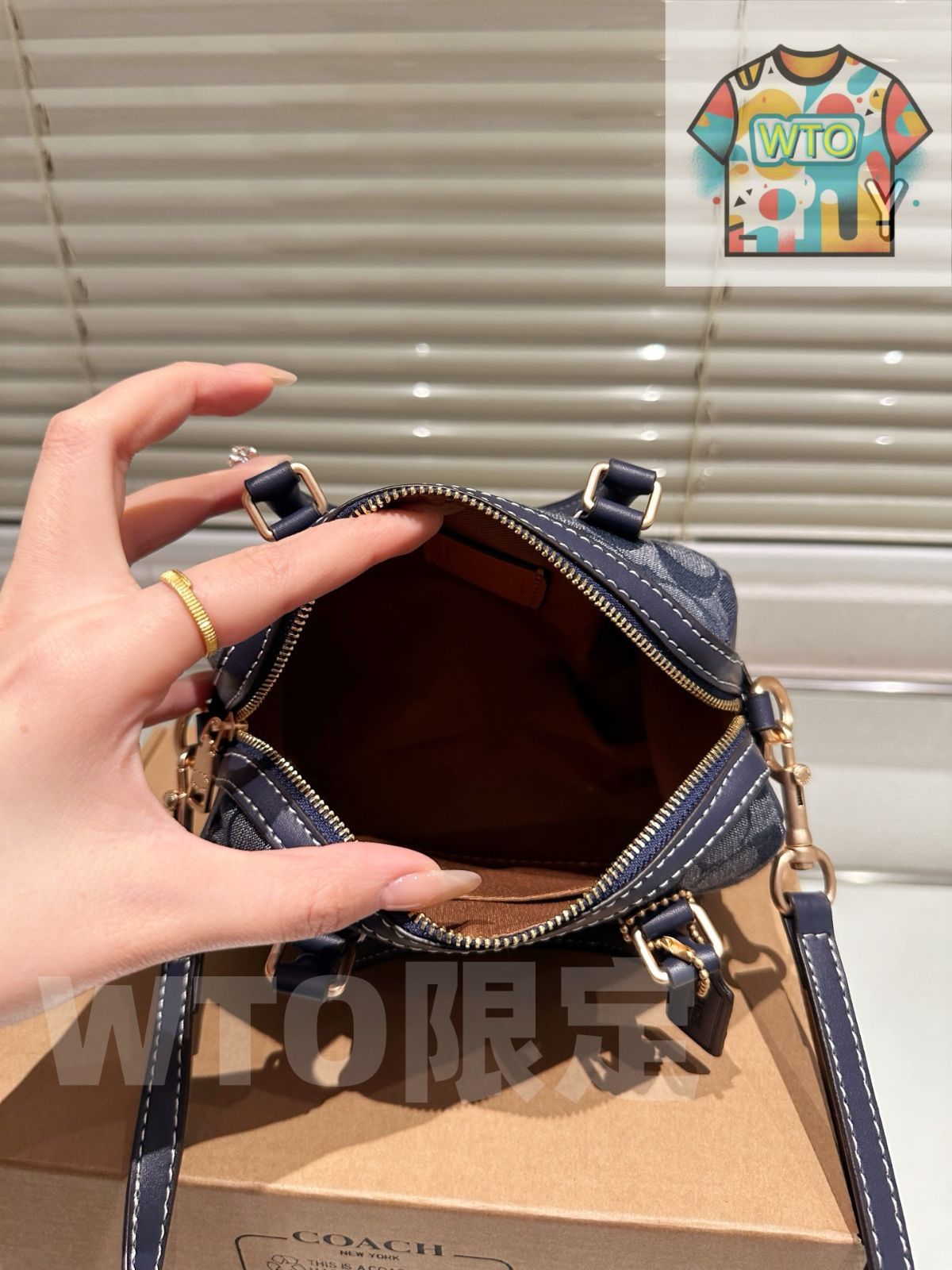  WTO通販 Coach Mini Rowan ミニローエン ピローバッグ-WTO輸入-MQV 10 ショルダーバッグ ショルダーバッグ