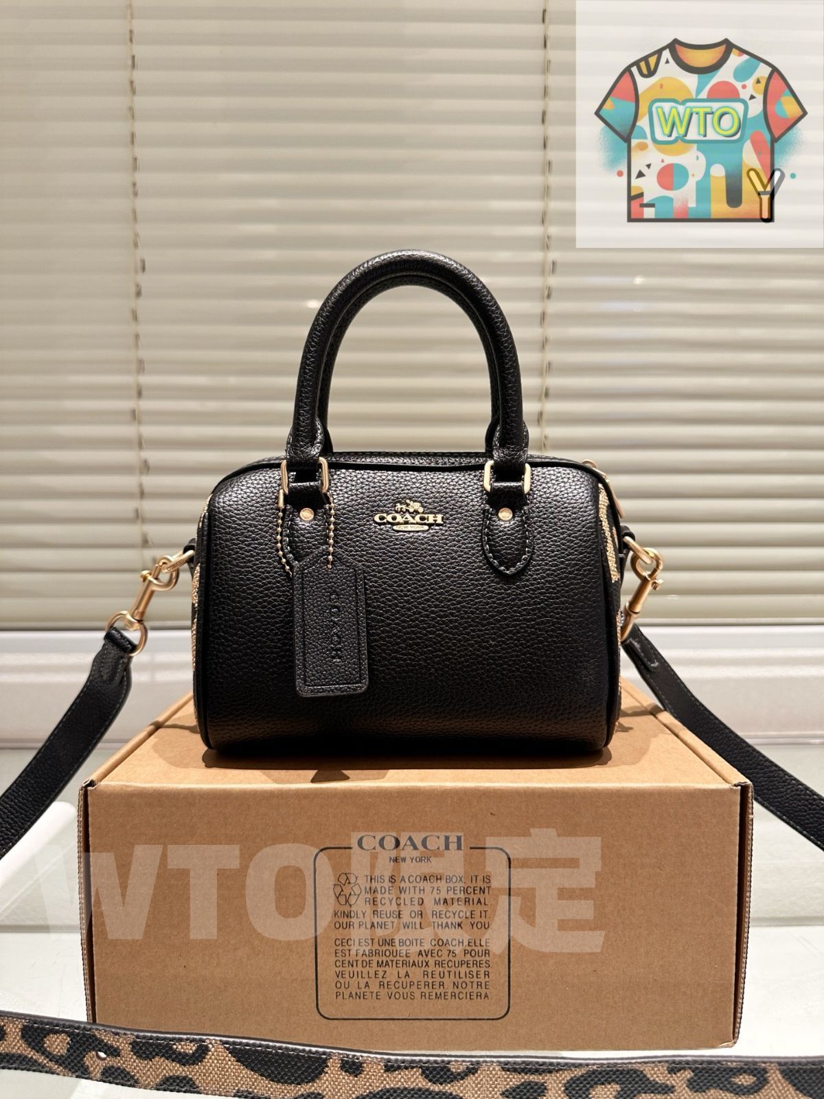 今日 Coach Mini Rowan ミニローエン ピローバッグ