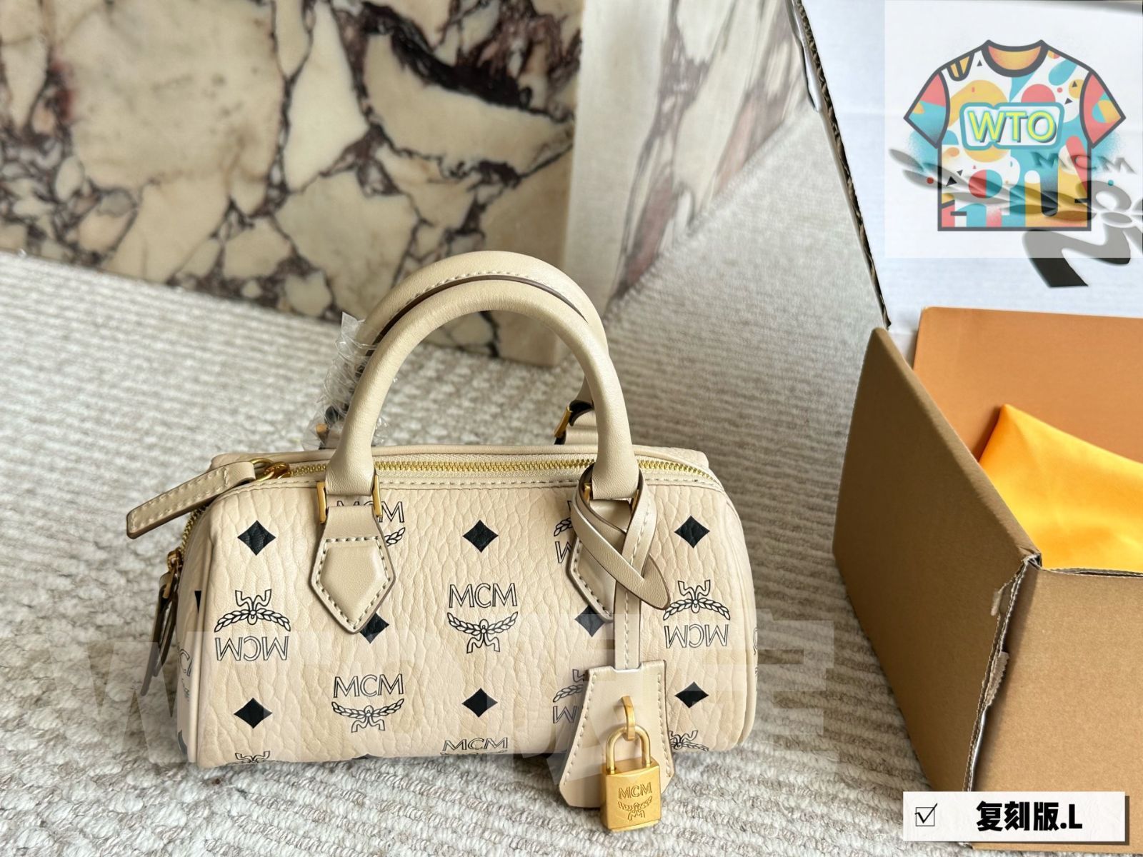  WTO通販 MCM Mini Nano Pillow Bag ミニナノピローバッグ-WTO輸入-NFC 99 ショルダーバッグ ショルダーバッグ