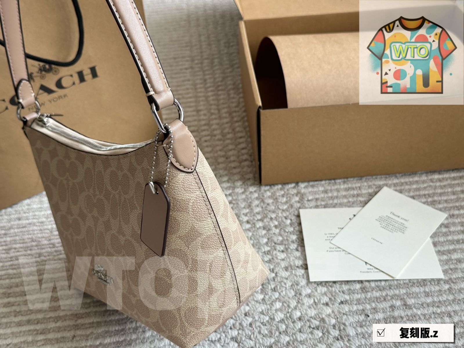 WTO通販 Coach Zip Top アンダーアームバッグ-WTO輸入-JYA30