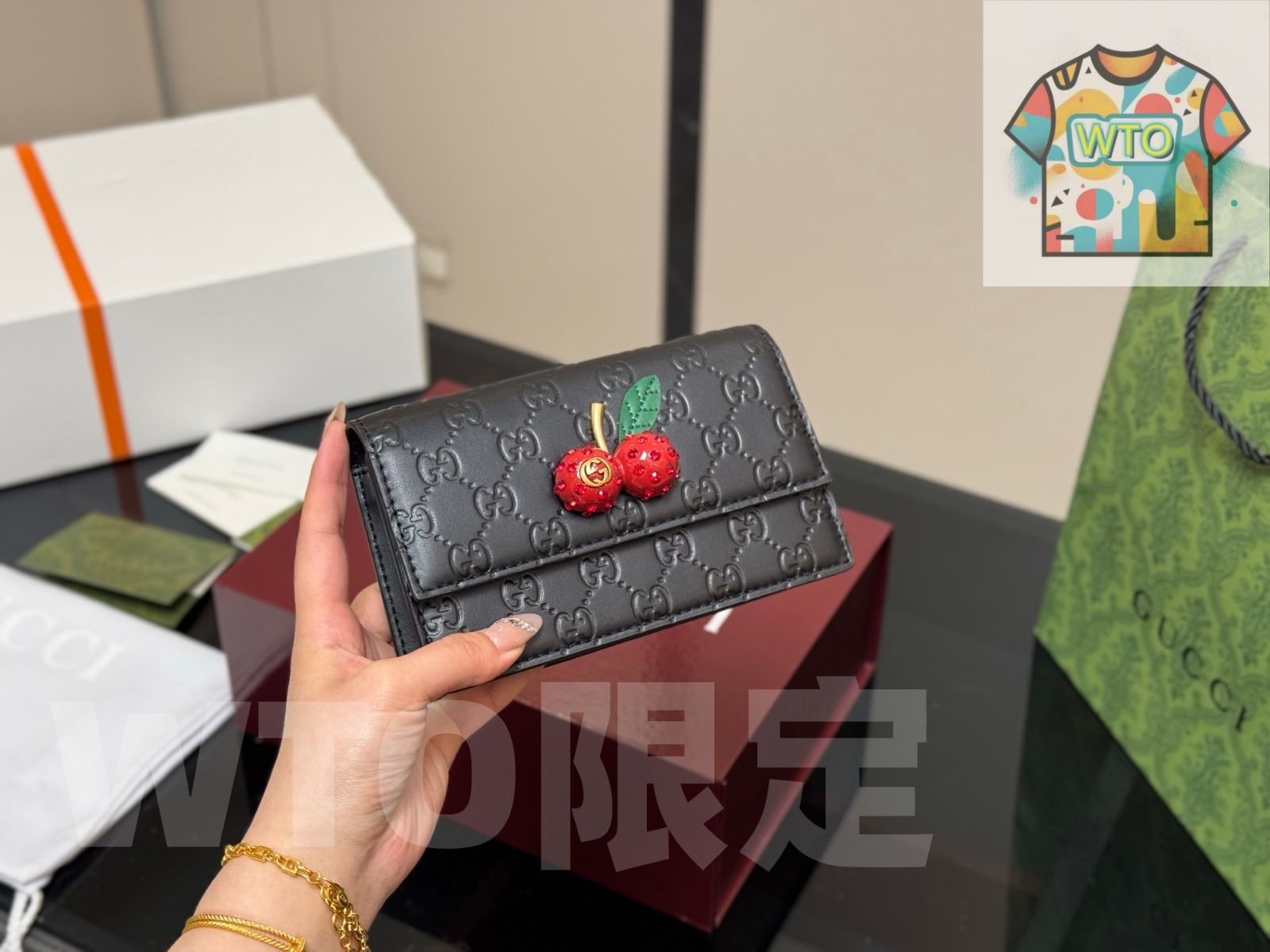 グッチ チェリーチェーンバッグ-WTO輸入-AXE