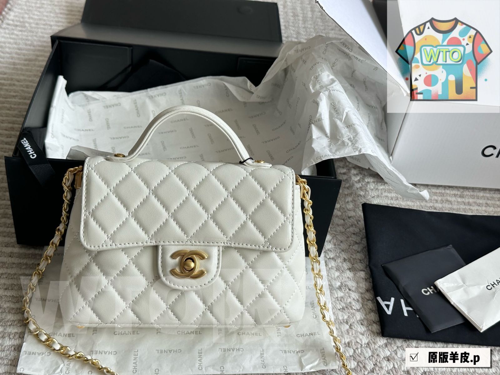 WTO通販 Chanel WOC Handbag 羊皮製 -WTO輸入-GXW24