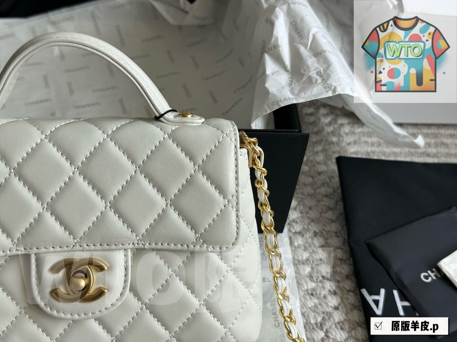 WTO通販 Chanel WOC Handbag 羊皮製 -WTO輸入-GXW24