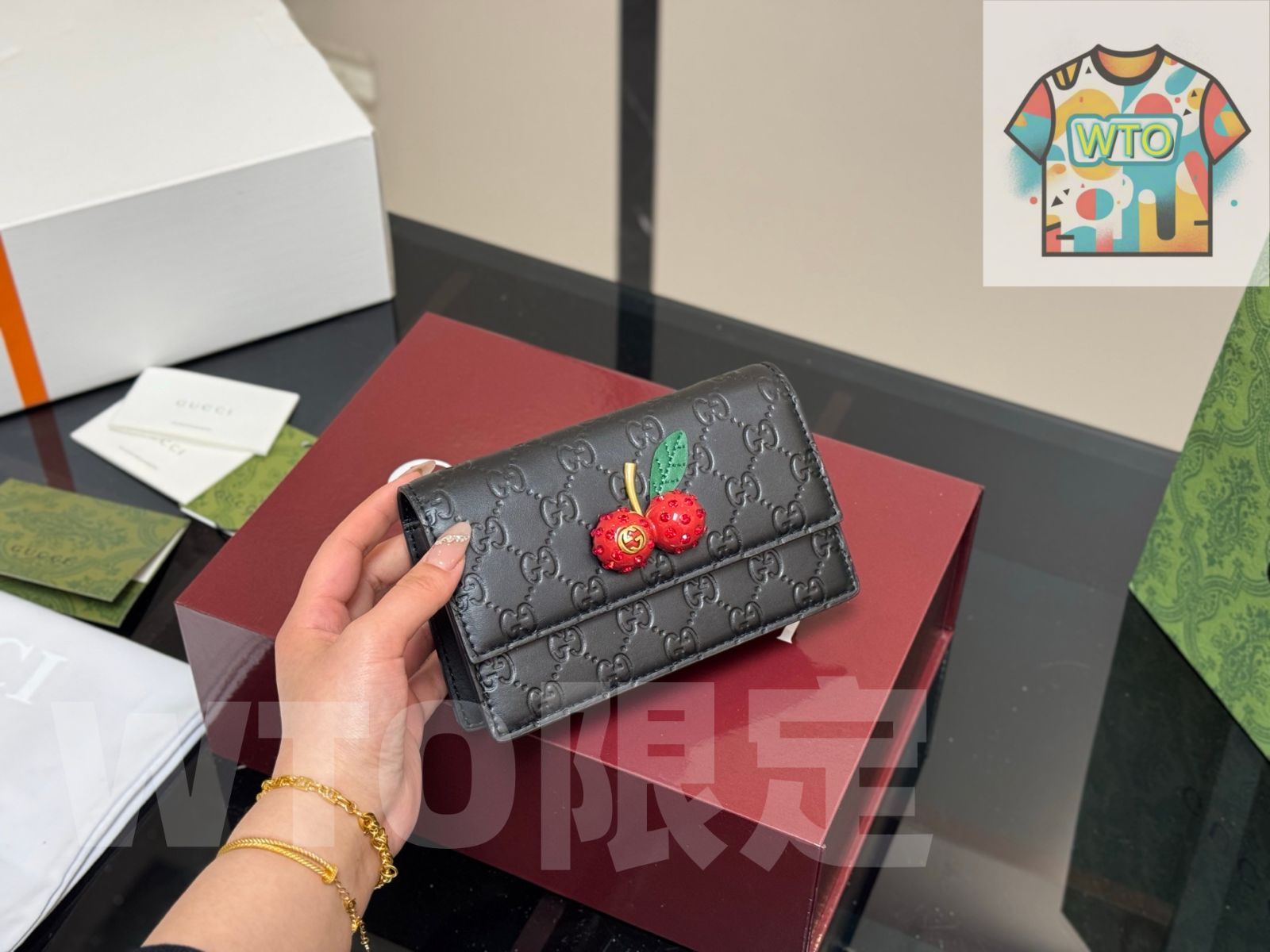 WTO通販 GG Cherry Chain Bag グッチ チェリーチェーンバッグ-WTO輸入-AXE26