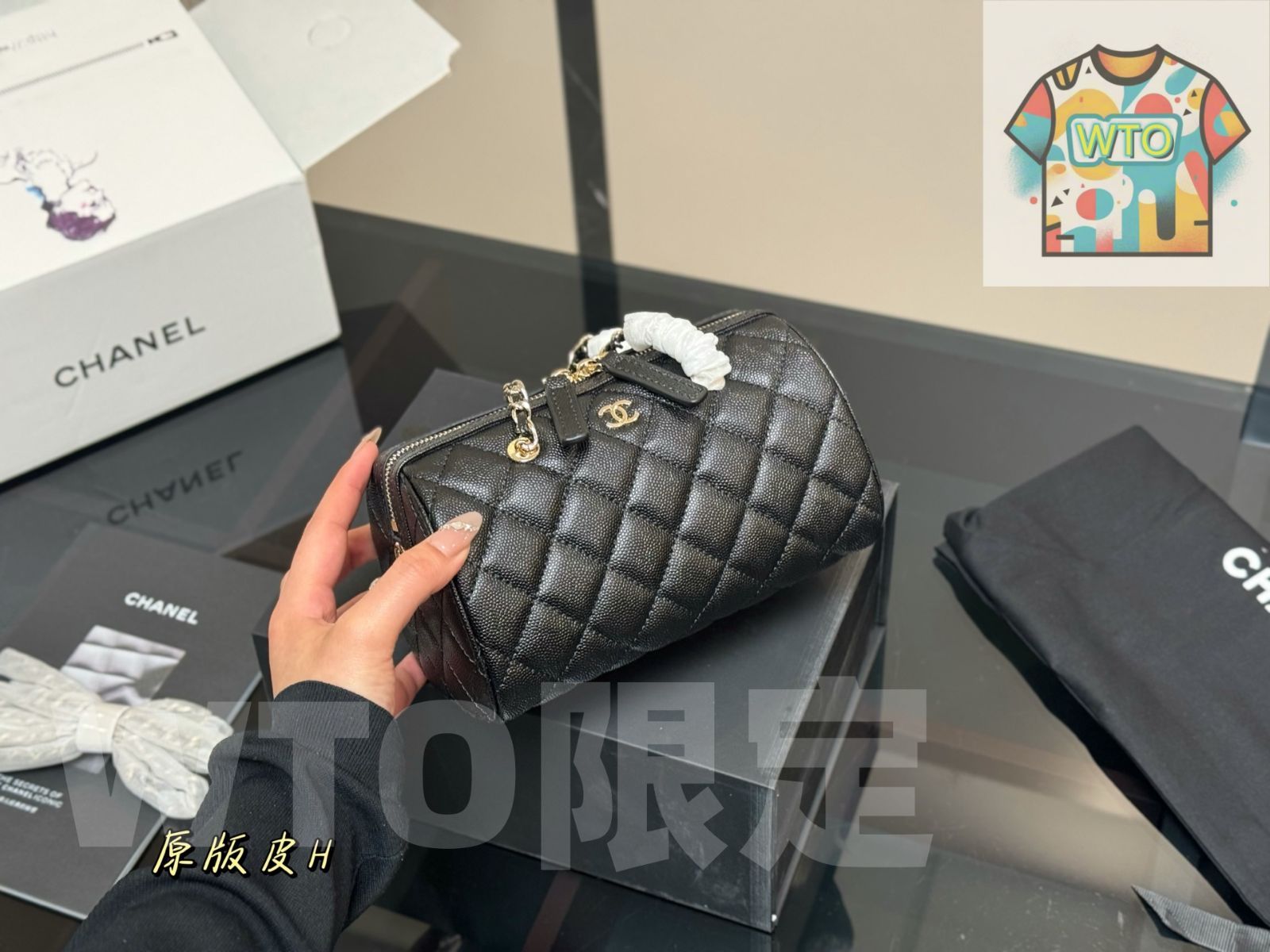 WTO通販 Chanel 25P Bowling Bag ボーリングバッグ ヴィンテージ ハイクオリティー -WTO輸入-ZRB07