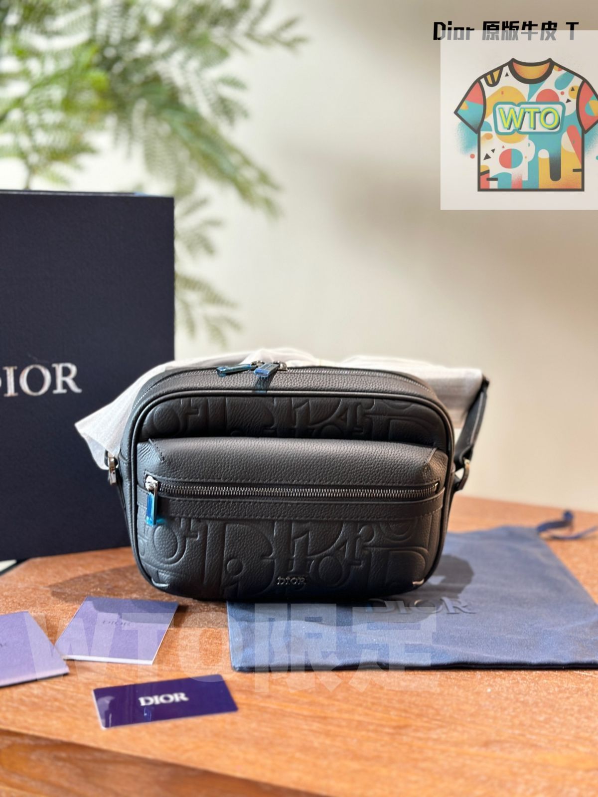 WTO通販 Dior Gravity Embossed Leather Bag ディオール グラビティ エンボス レザーバッグ 22cm -WTO輸入-XCO68