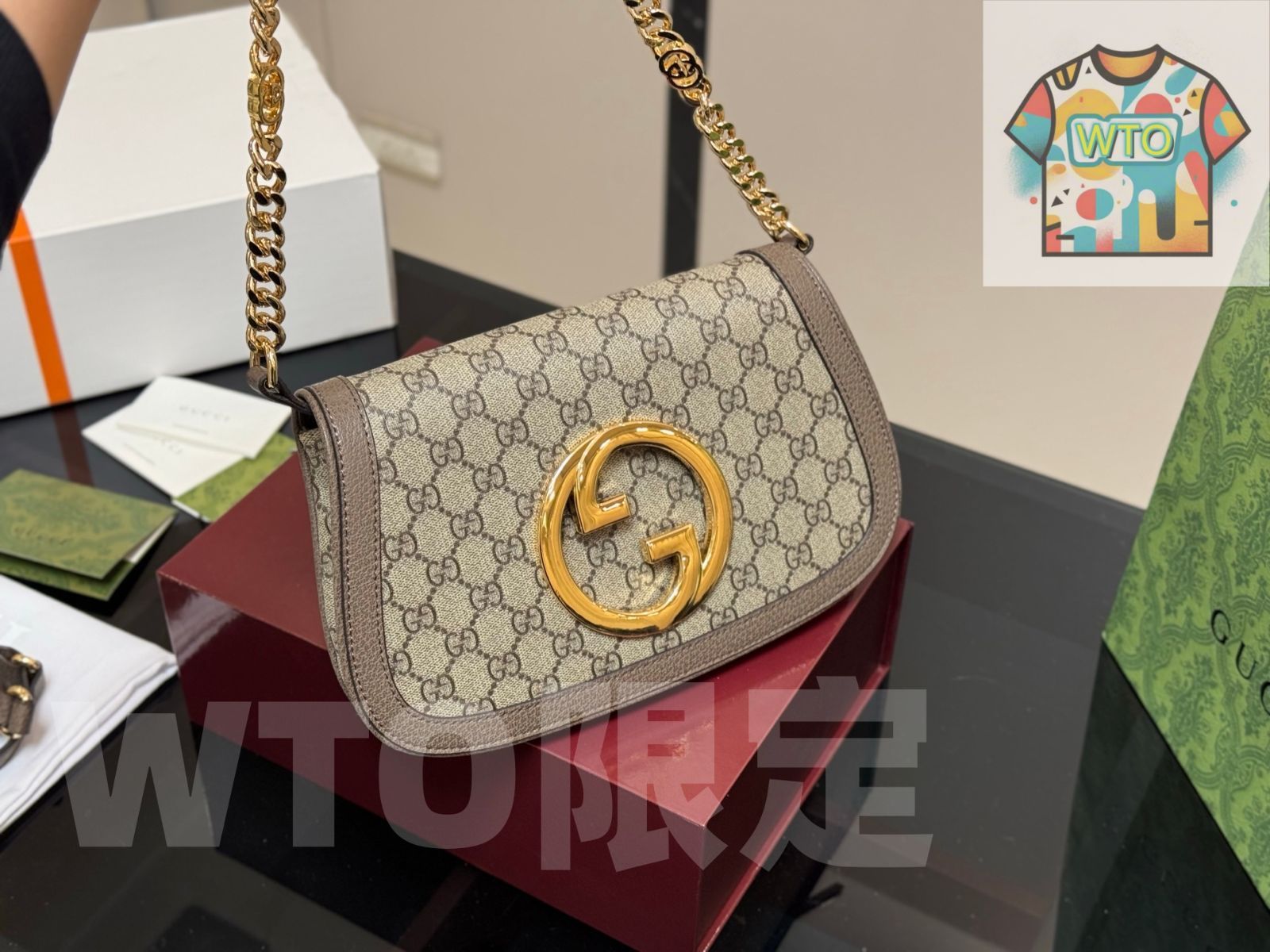 WTO通販 Gucci Blondie Shoulder Bag グッチ ブロンディ ショルダーバッグ-WTO輸入-LUA07